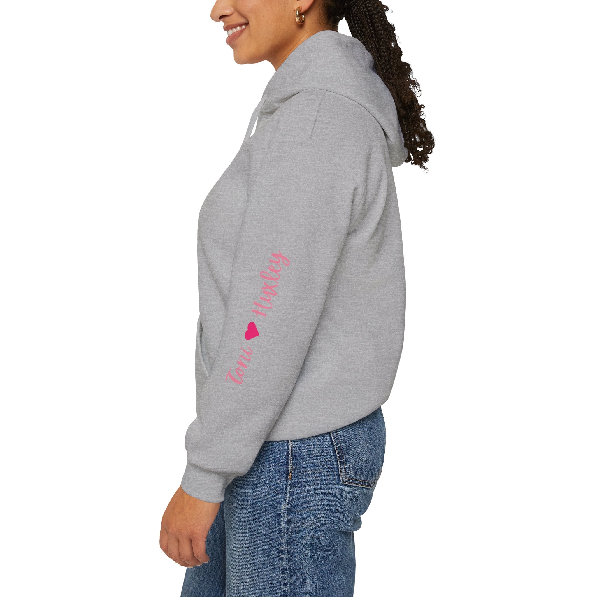 Personalized Paw-fect Love Valentine’s Unisex Heavy Blend™ Hooded Sweatshirt (English)