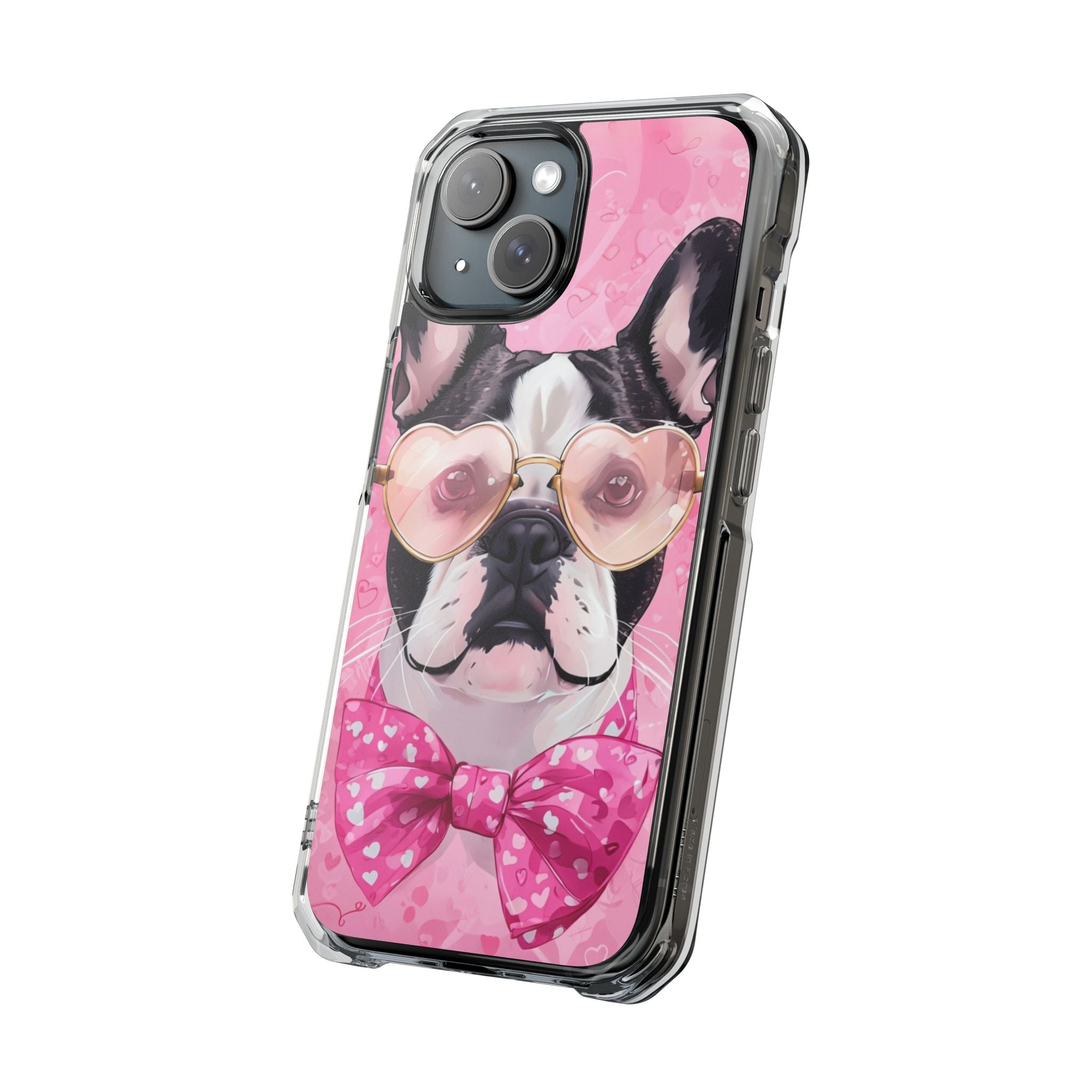 Puppy Love Protection Valentine's Day Phone Case (French)