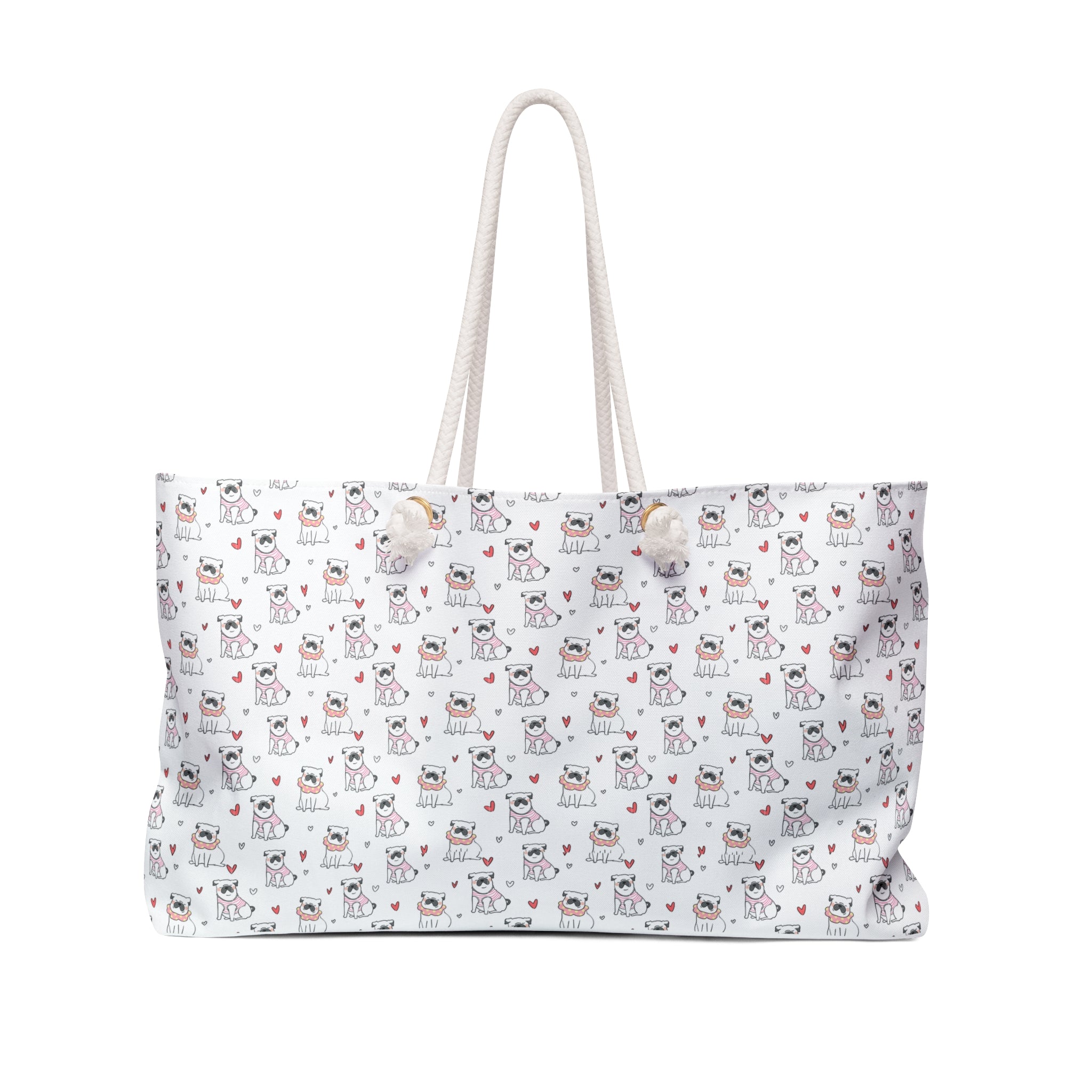 Bulldog Bliss All-Over-Print Weekender Bag (English)