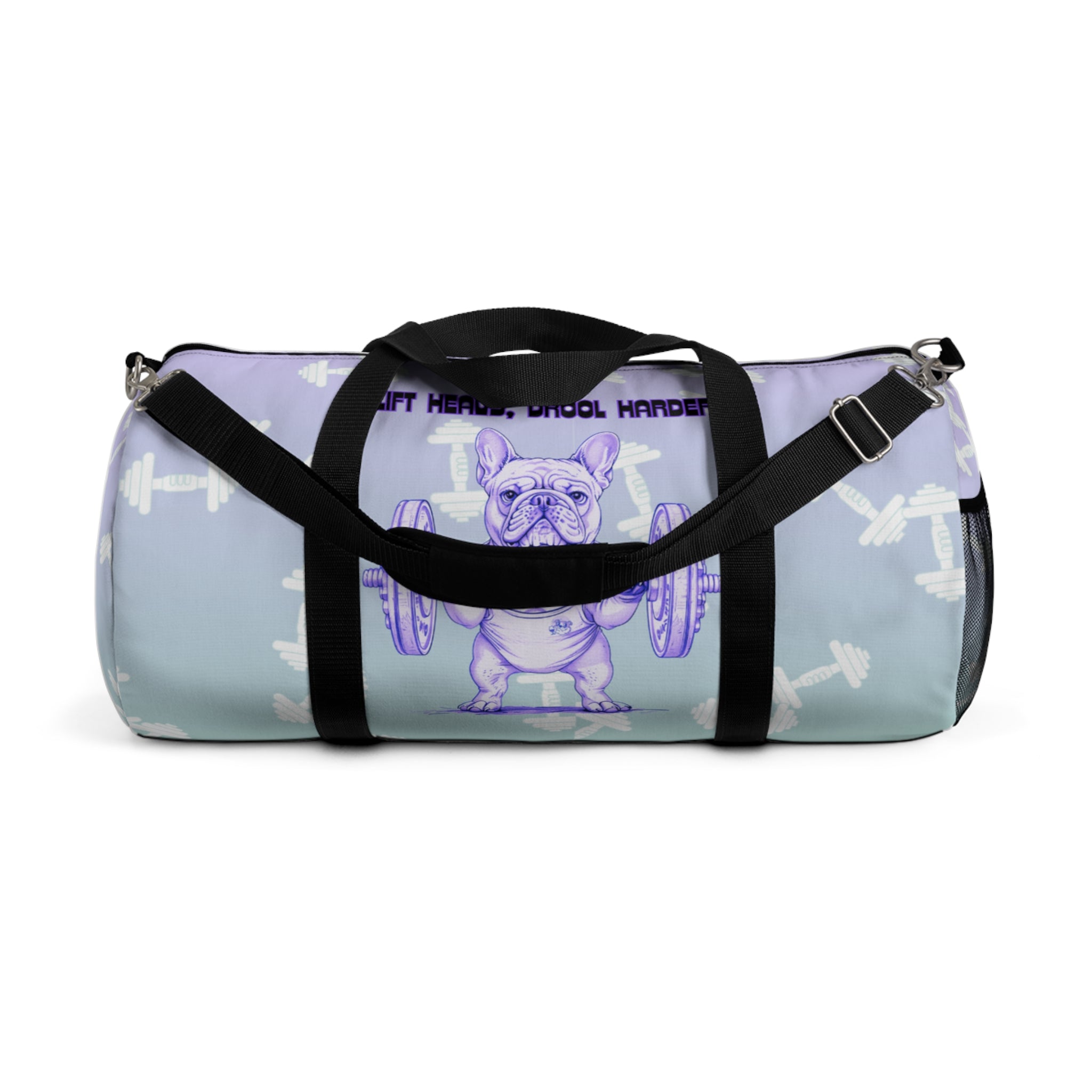 Tipsy Bully Ripped Bulldog Gym Bag (French/Purple)