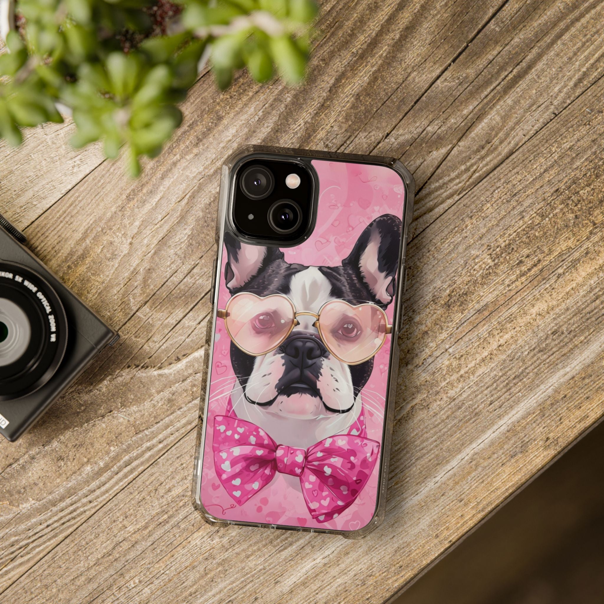 Puppy Love Protection Valentine's Day Phone Case (French)