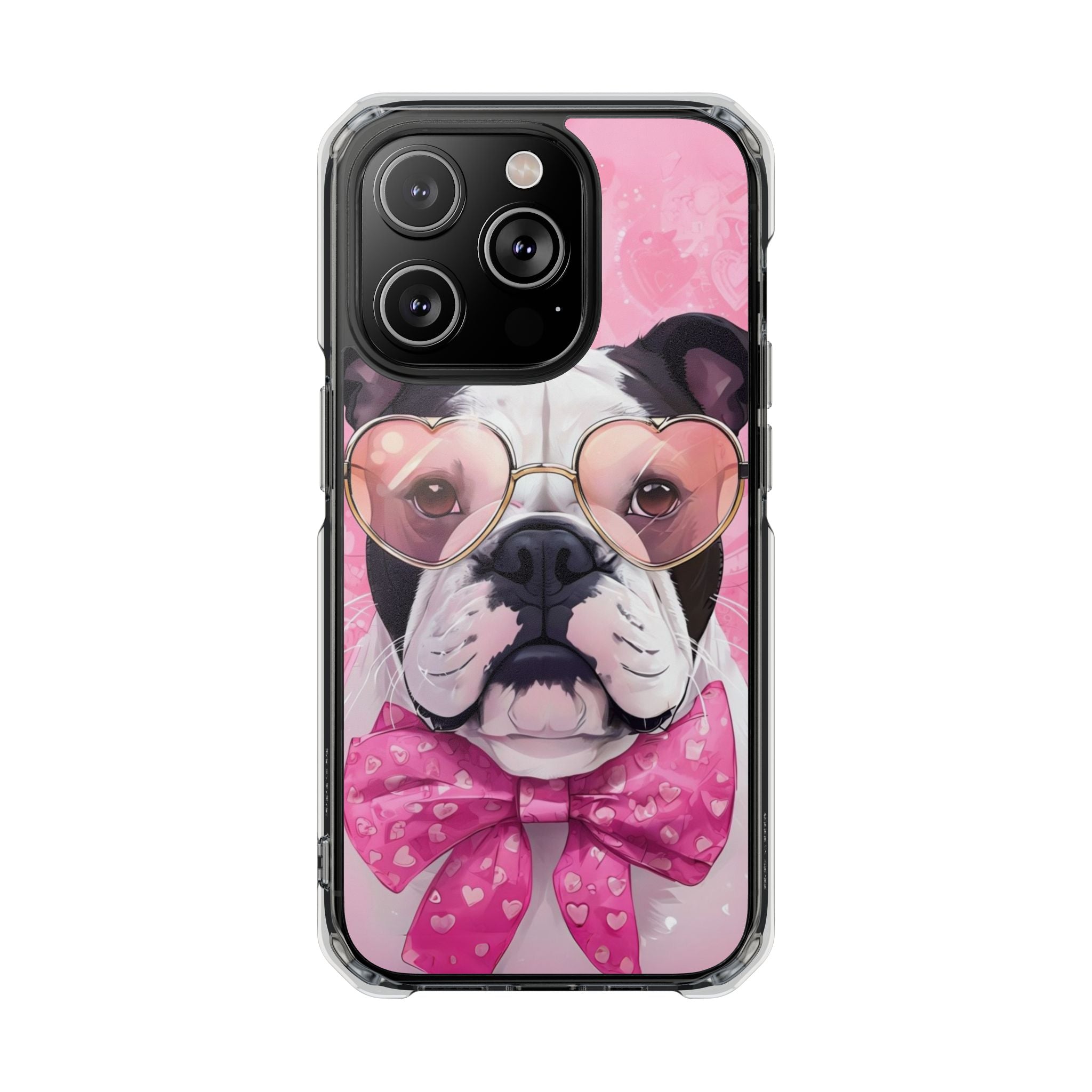 Puppy Love Valentine's Day Protection Phone Case (Black/English)