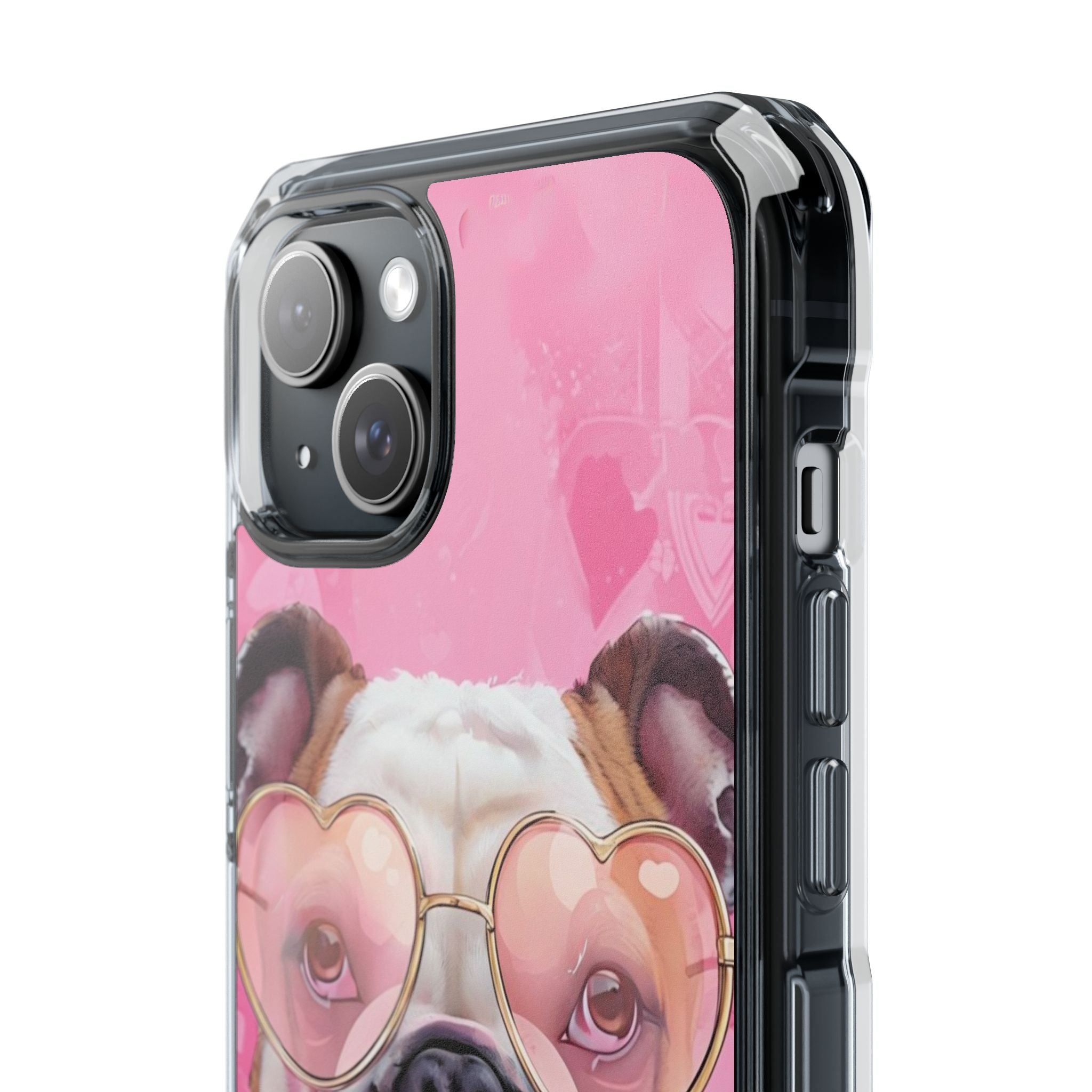 Puppy Love Protection Valentine's Day Phone Case (White/English)