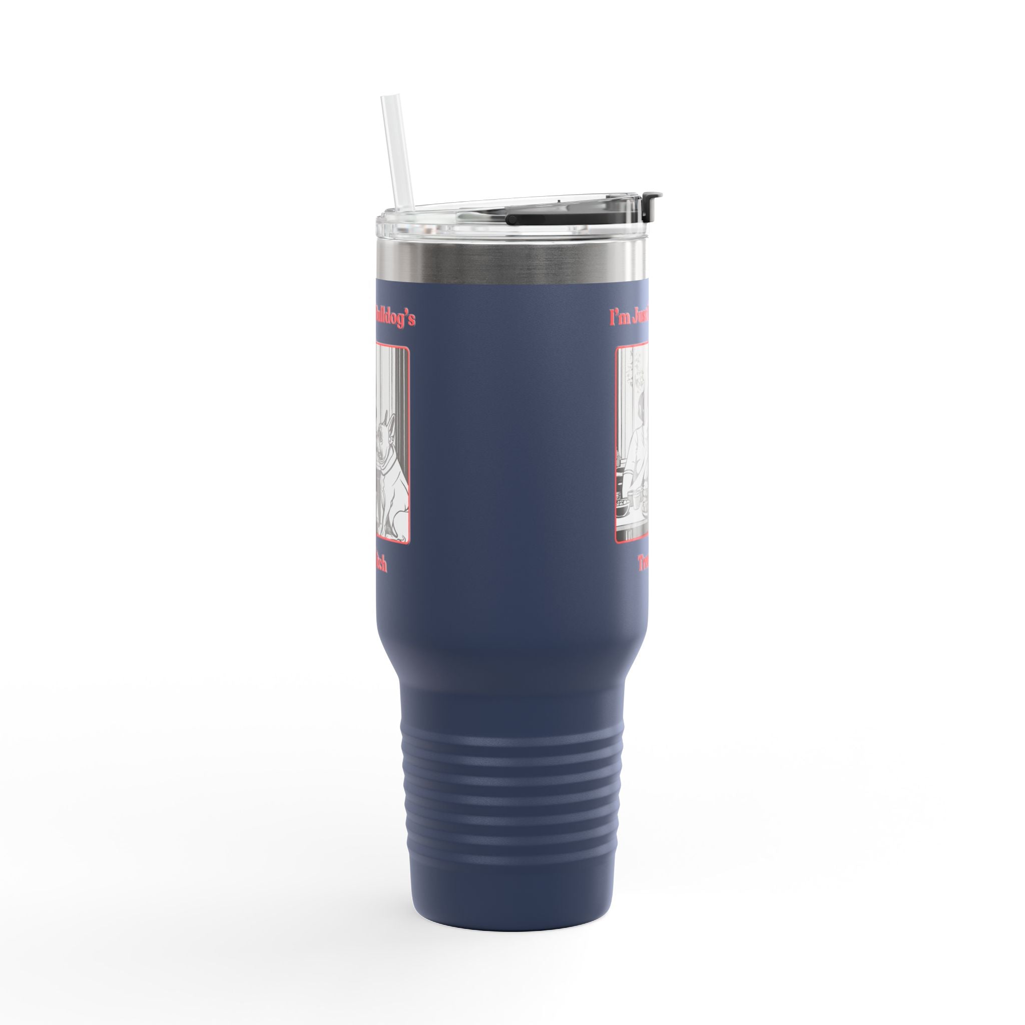 Treat Bitch 40oz Insulated Travel Mug (French)