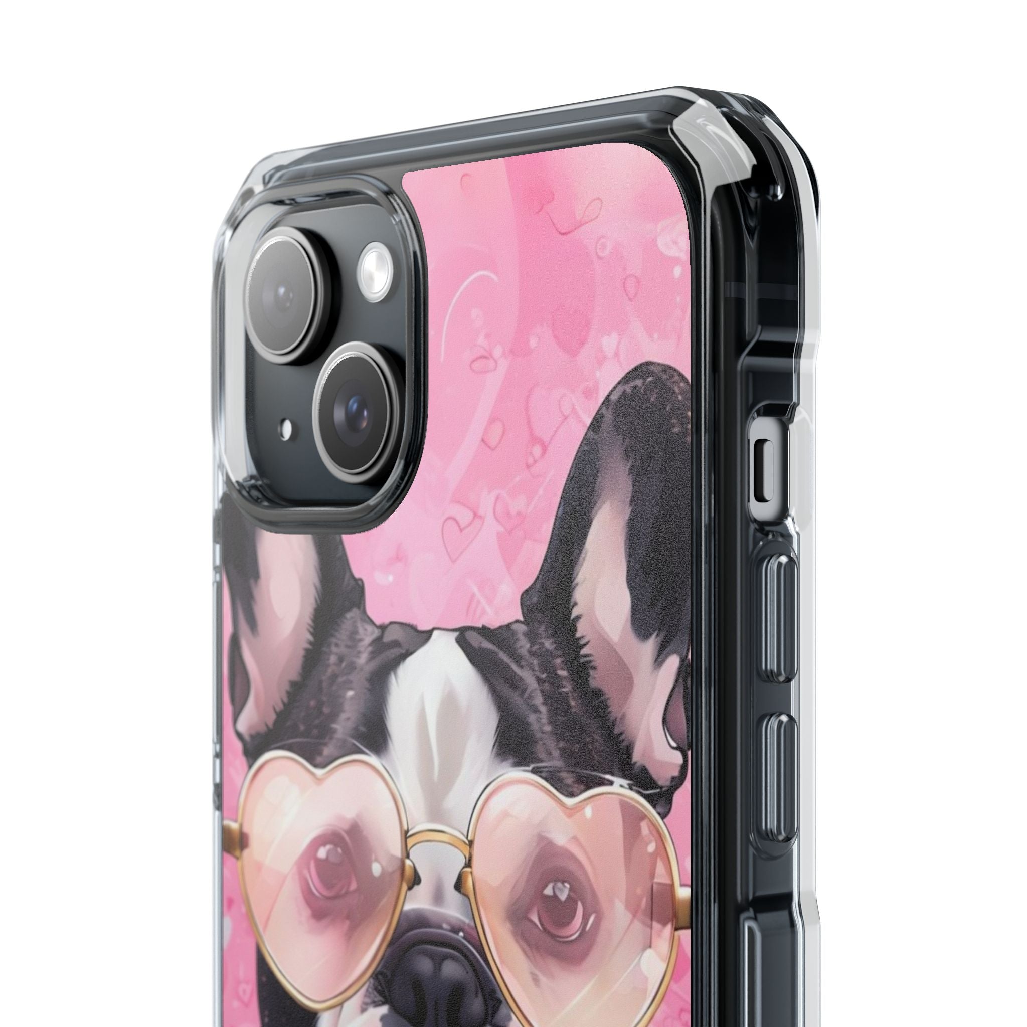 Puppy Love Protection Valentine's Day Phone Case (French)