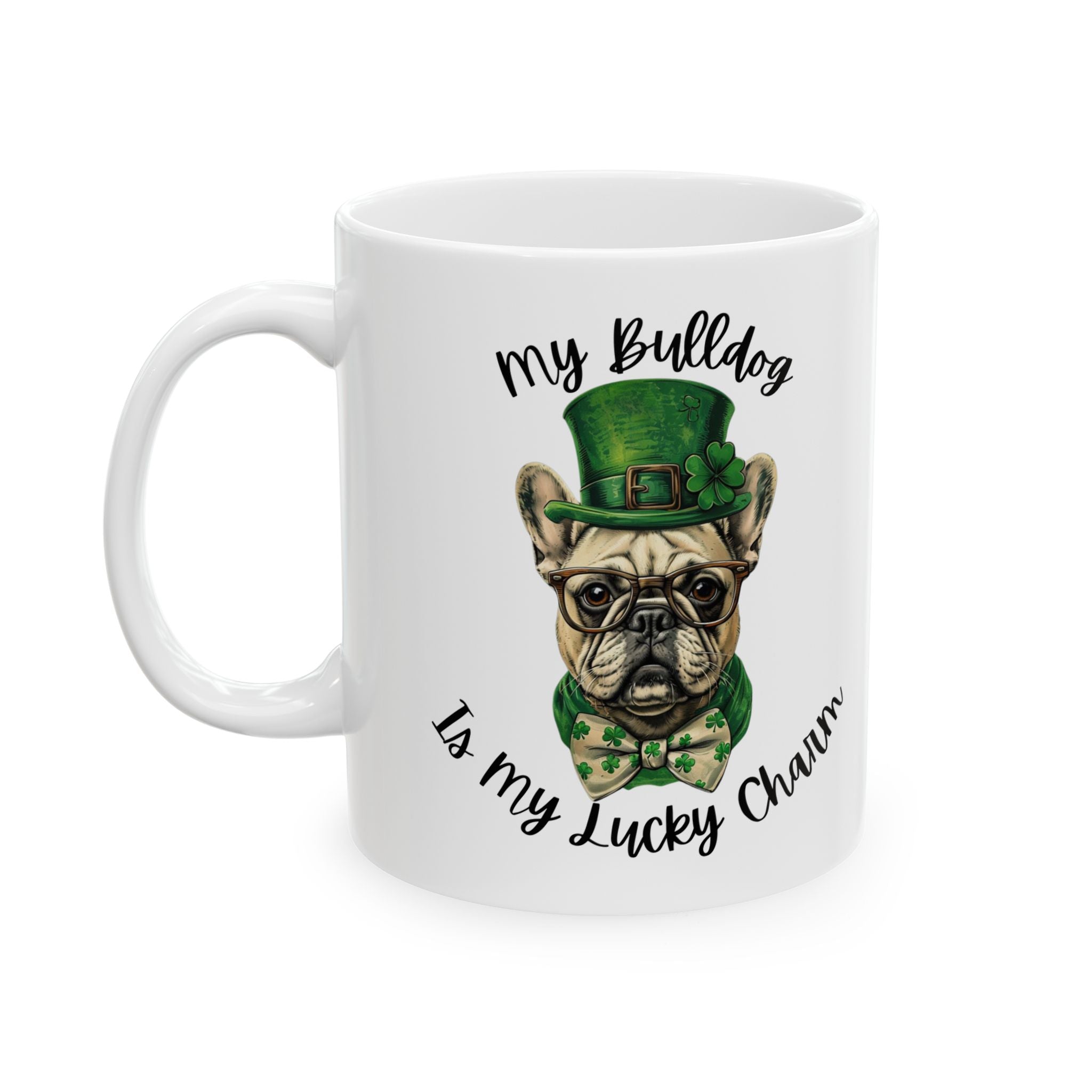 Bulldog St. Patrick's Day Coffee Mug (French)