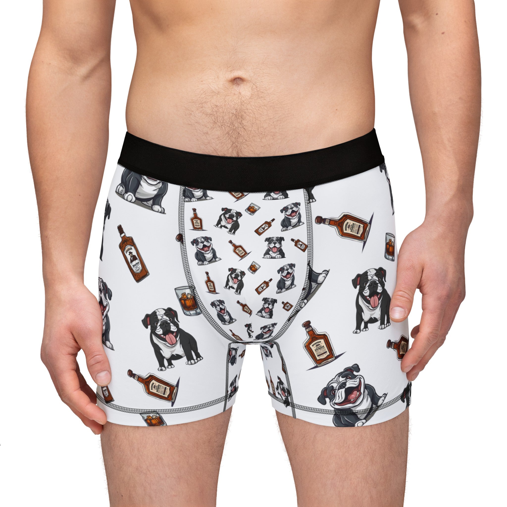 Tipsy Bully Bulldogs & Bourbon Men's Underwear (English/Black)