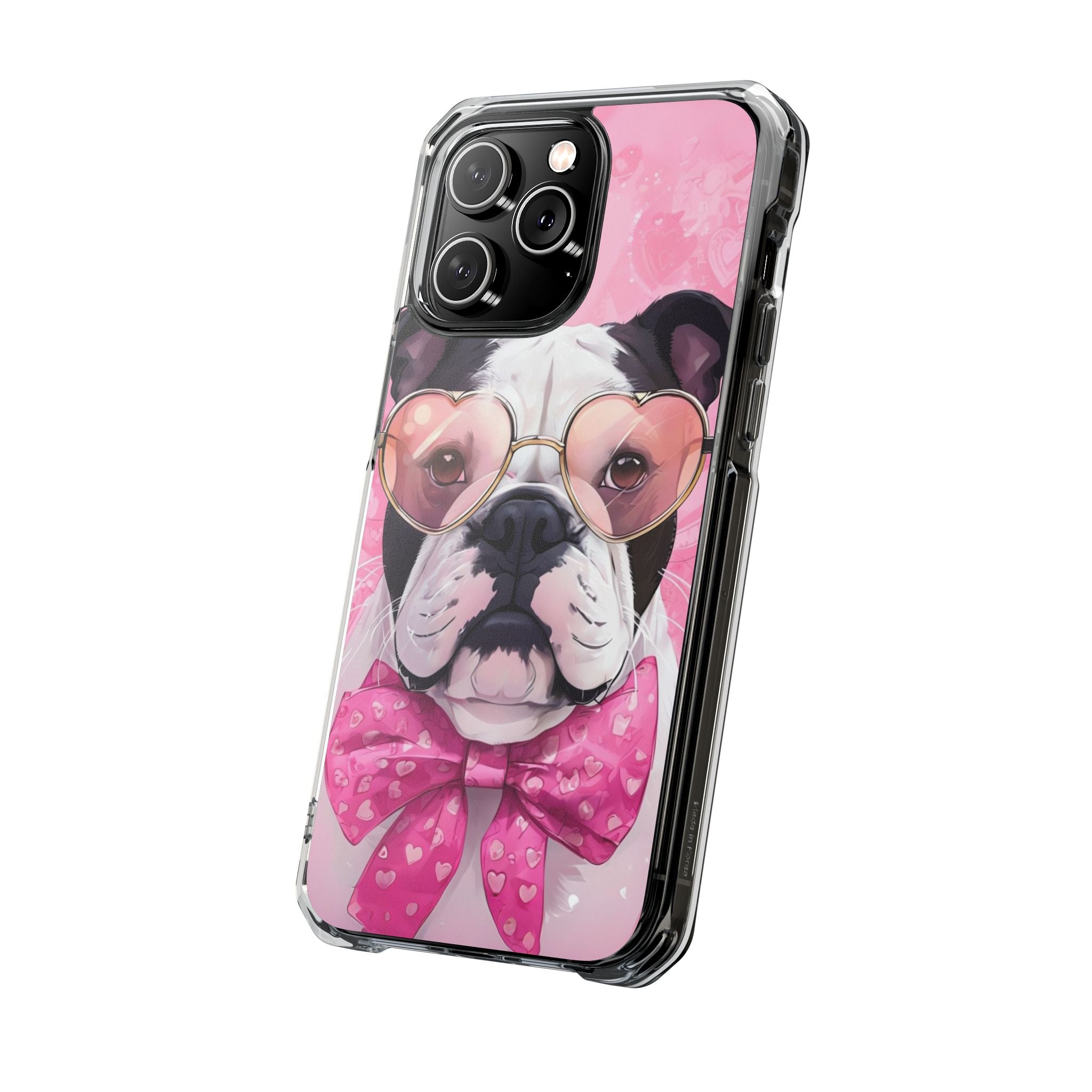 Puppy Love Valentine's Day Protection Phone Case (Black/English)