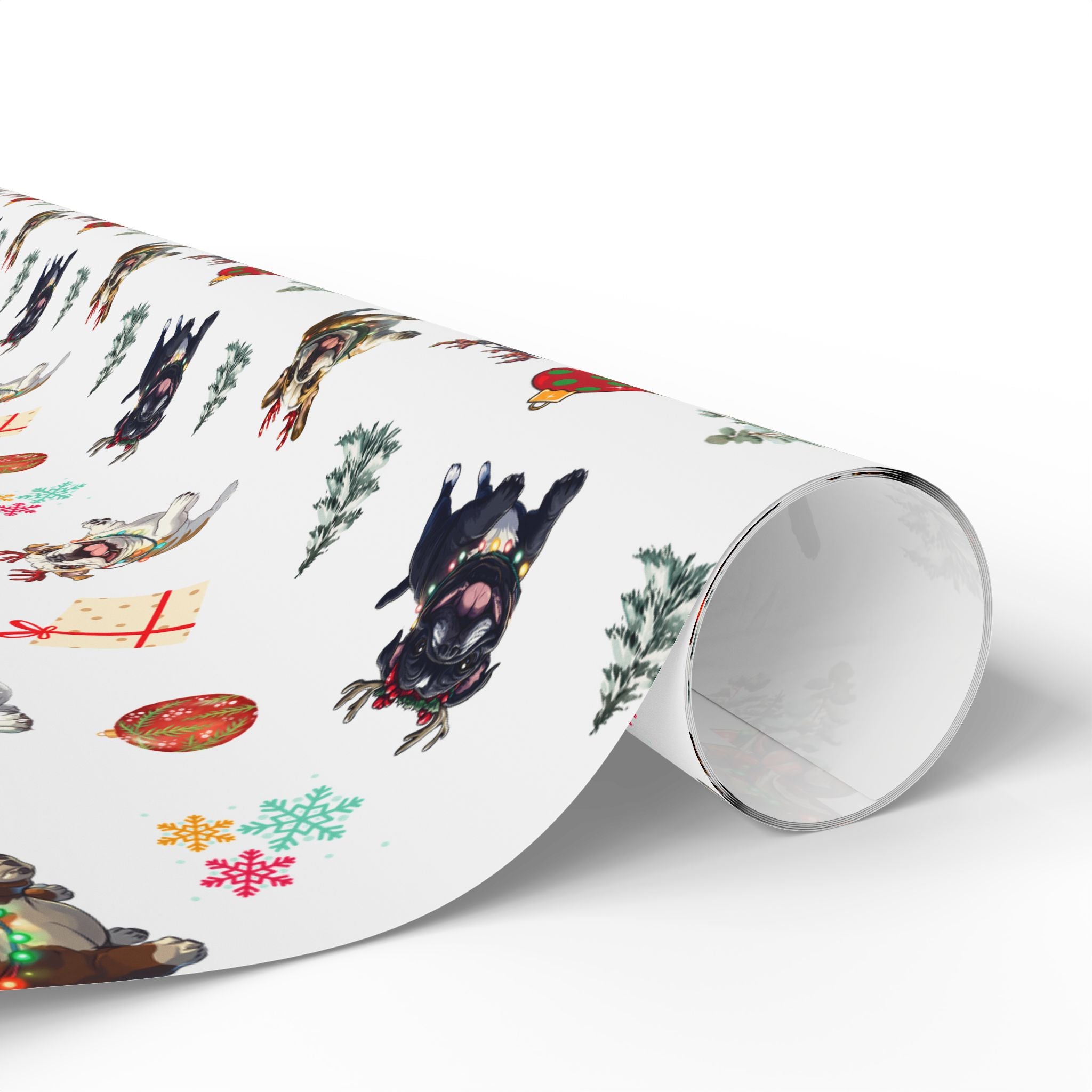 "Santa’s Tipsy Crew" Christmas Wrapping Paper (English)