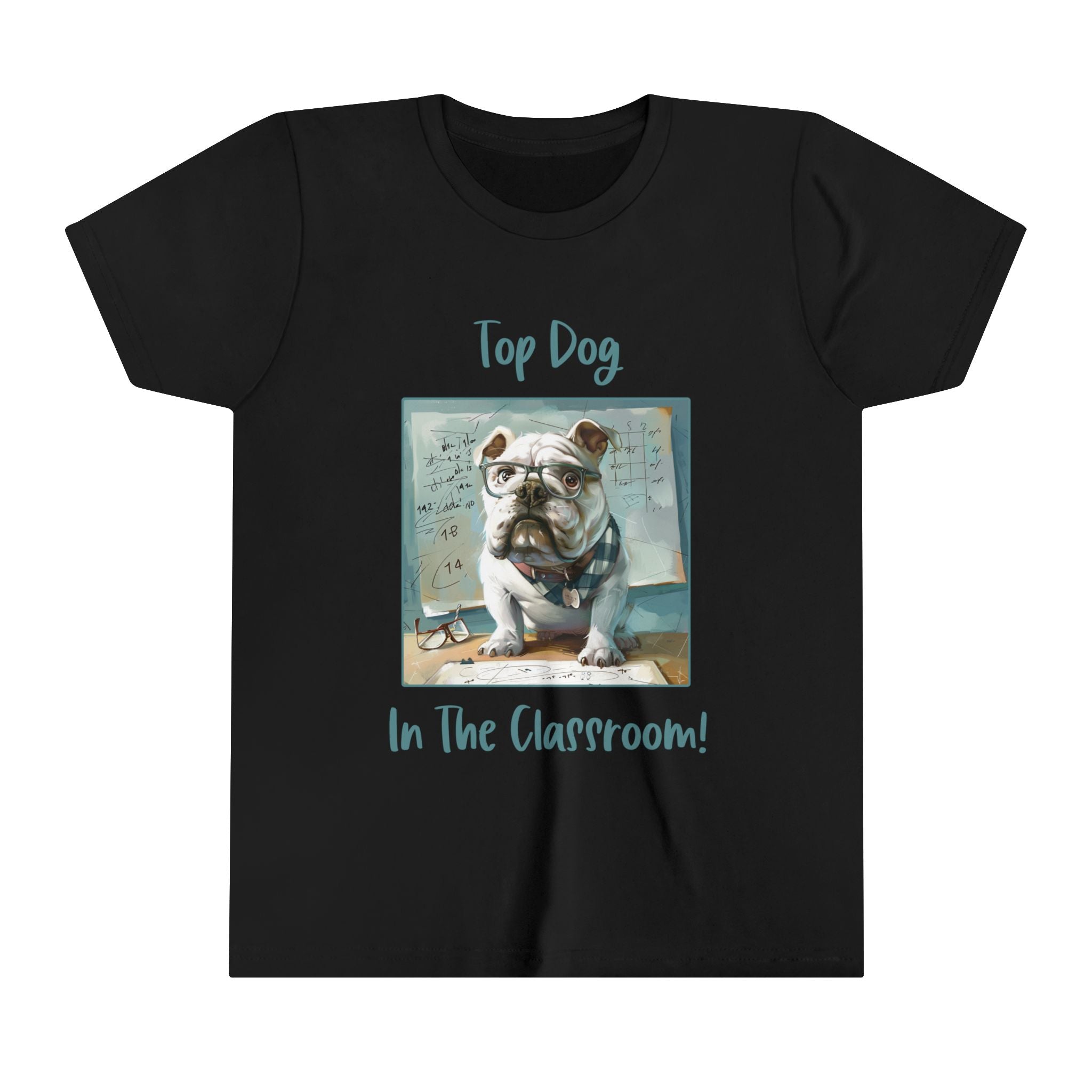 Tipsy Bully Back-to-School Youth T-Shirt (Top Dog/White English)