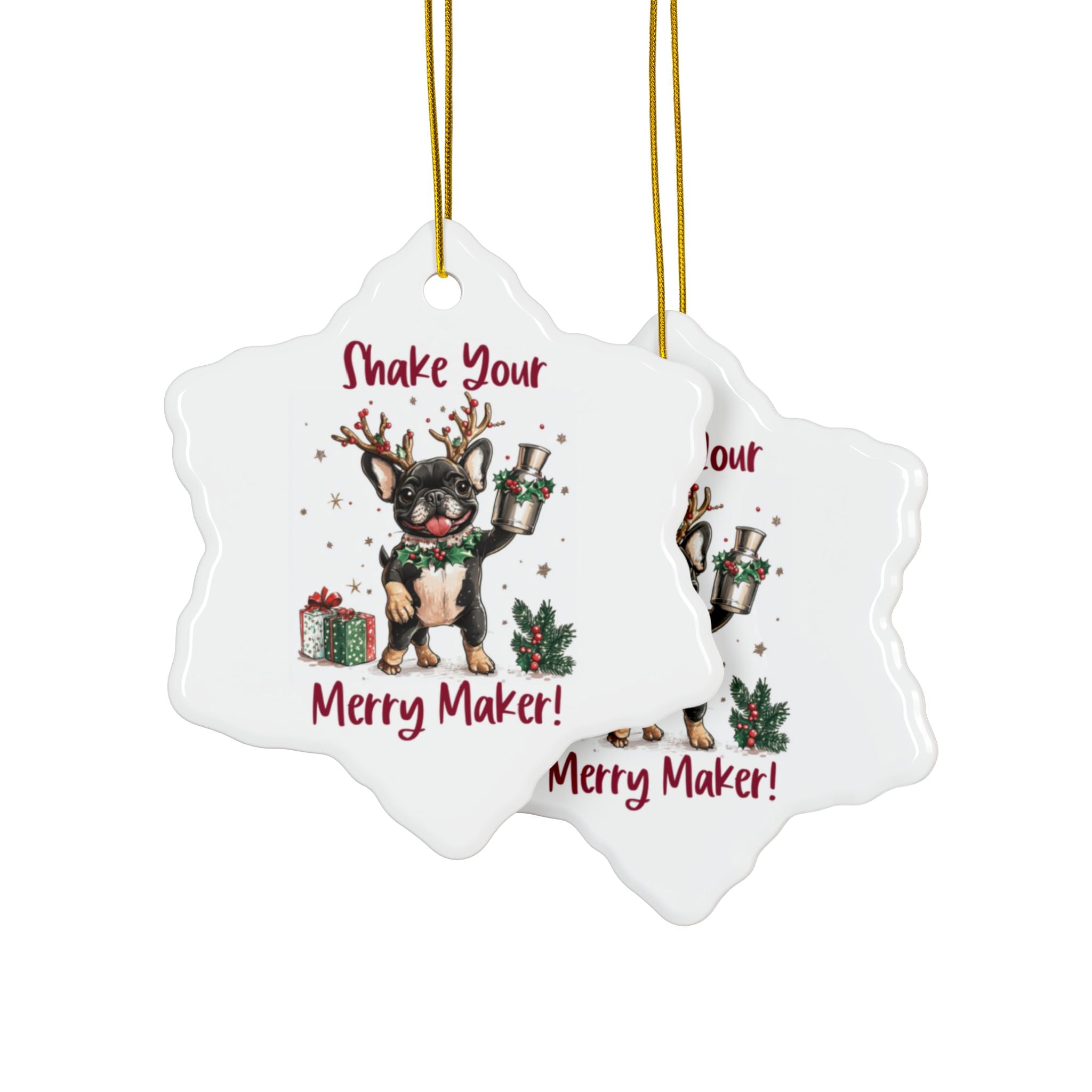 Shake Your Merry Maker Xmas Ornament (1pc, 3pcs, 5pcs, 10pcs/French)