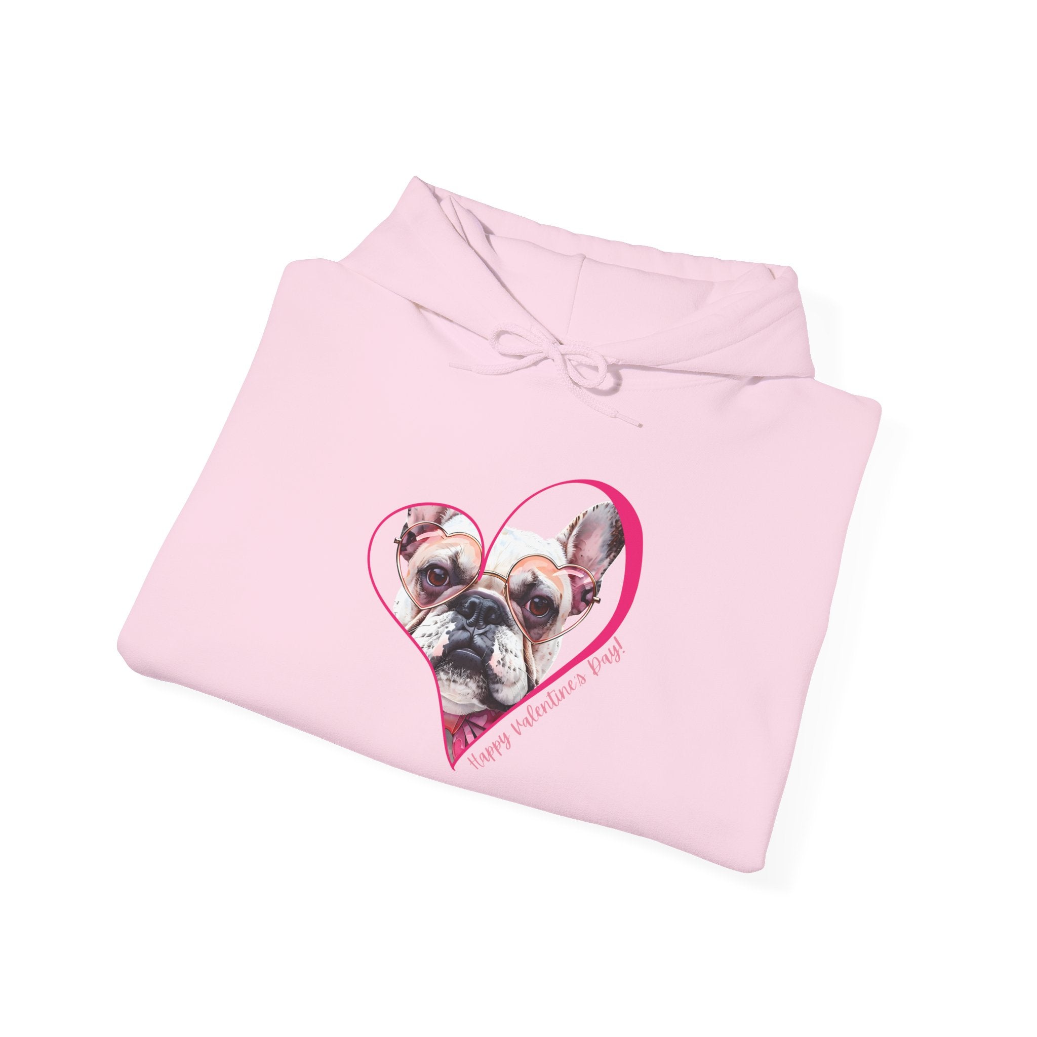 Personalized Paw-fect Love Valentine’s Unisex Heavy Blend™ Hooded Sweatshirt (French)