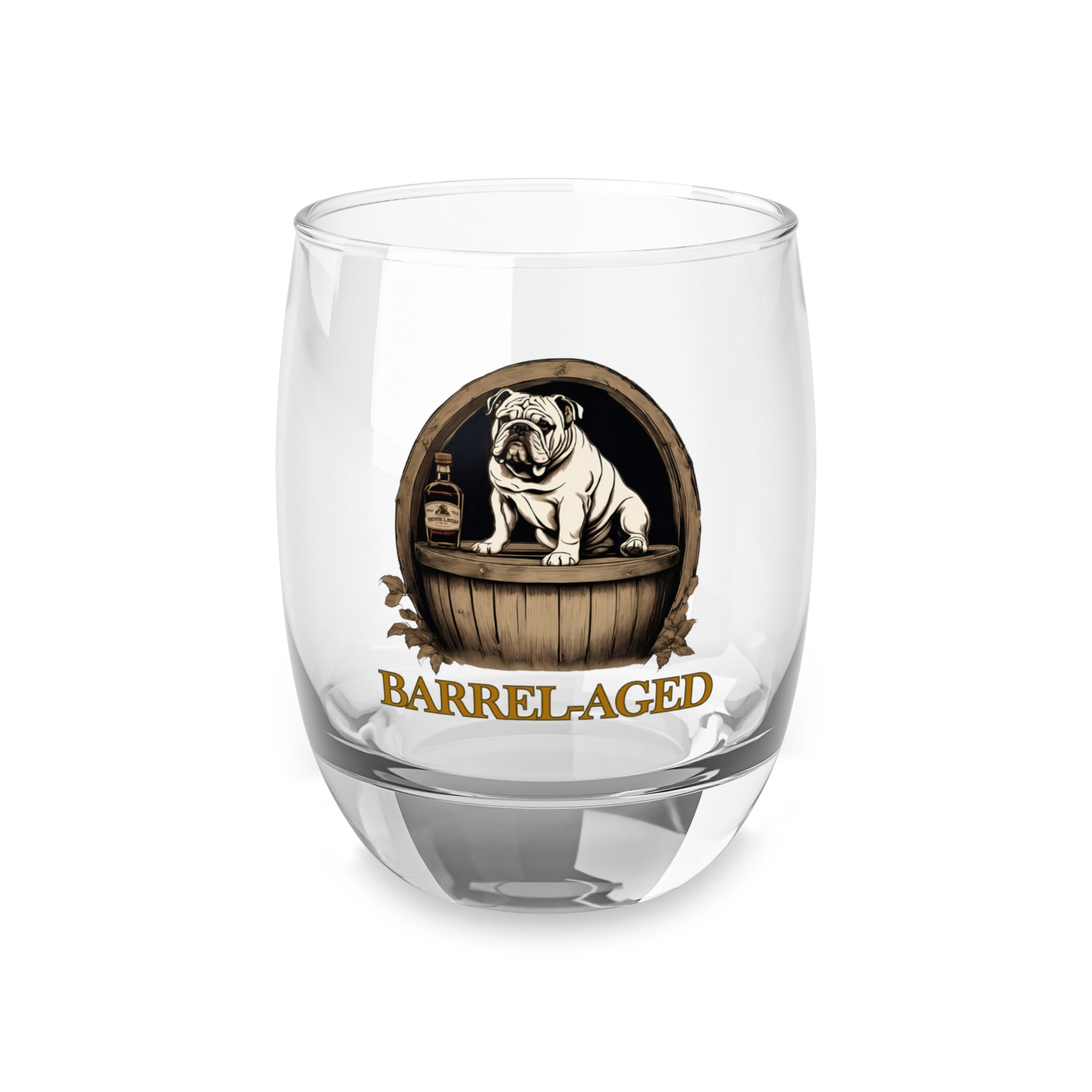 Tipsy Bully Barrel-Aged Whiskey/Bourbon Glass (English)