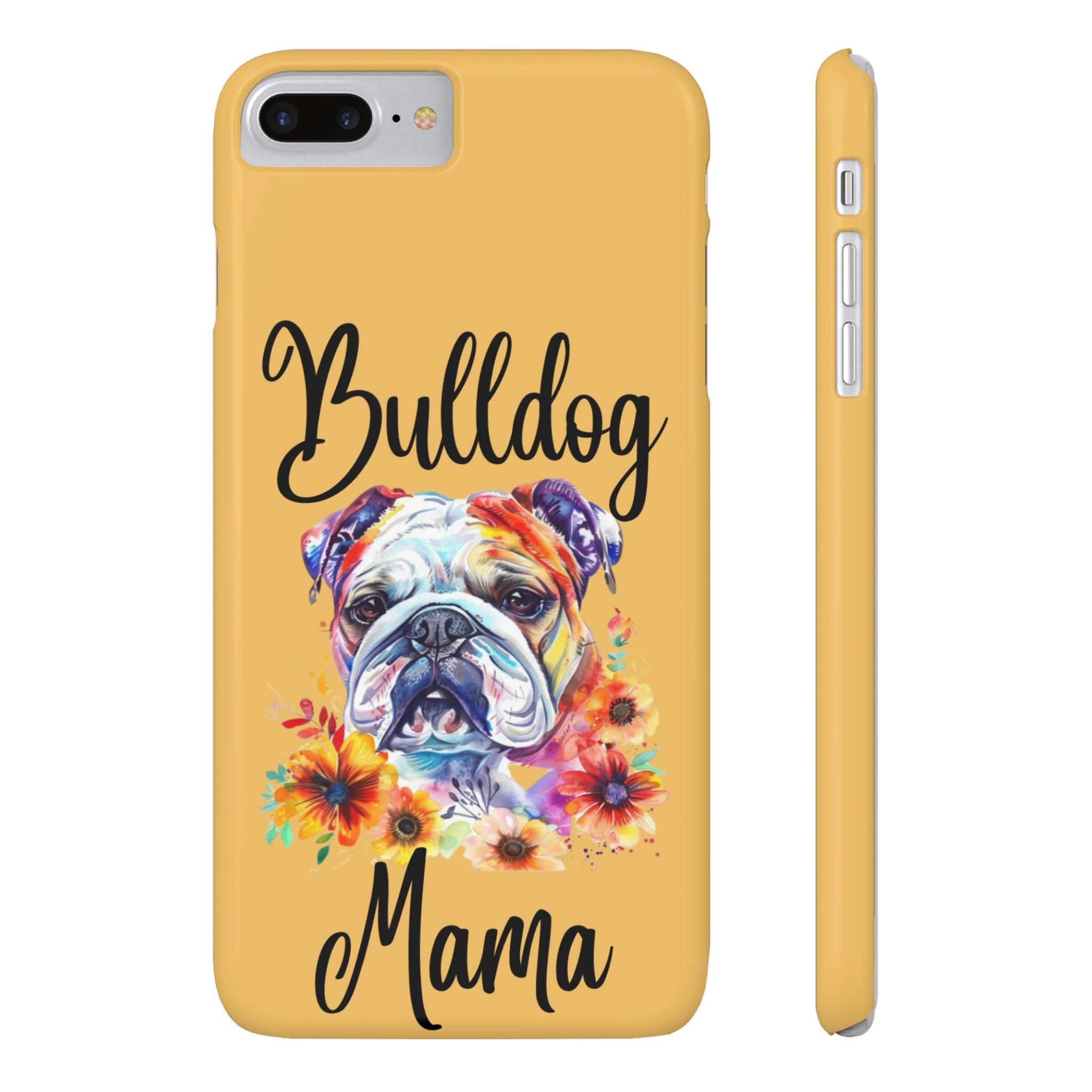 Bulldog iPhone Cases (Engish/watercolor)