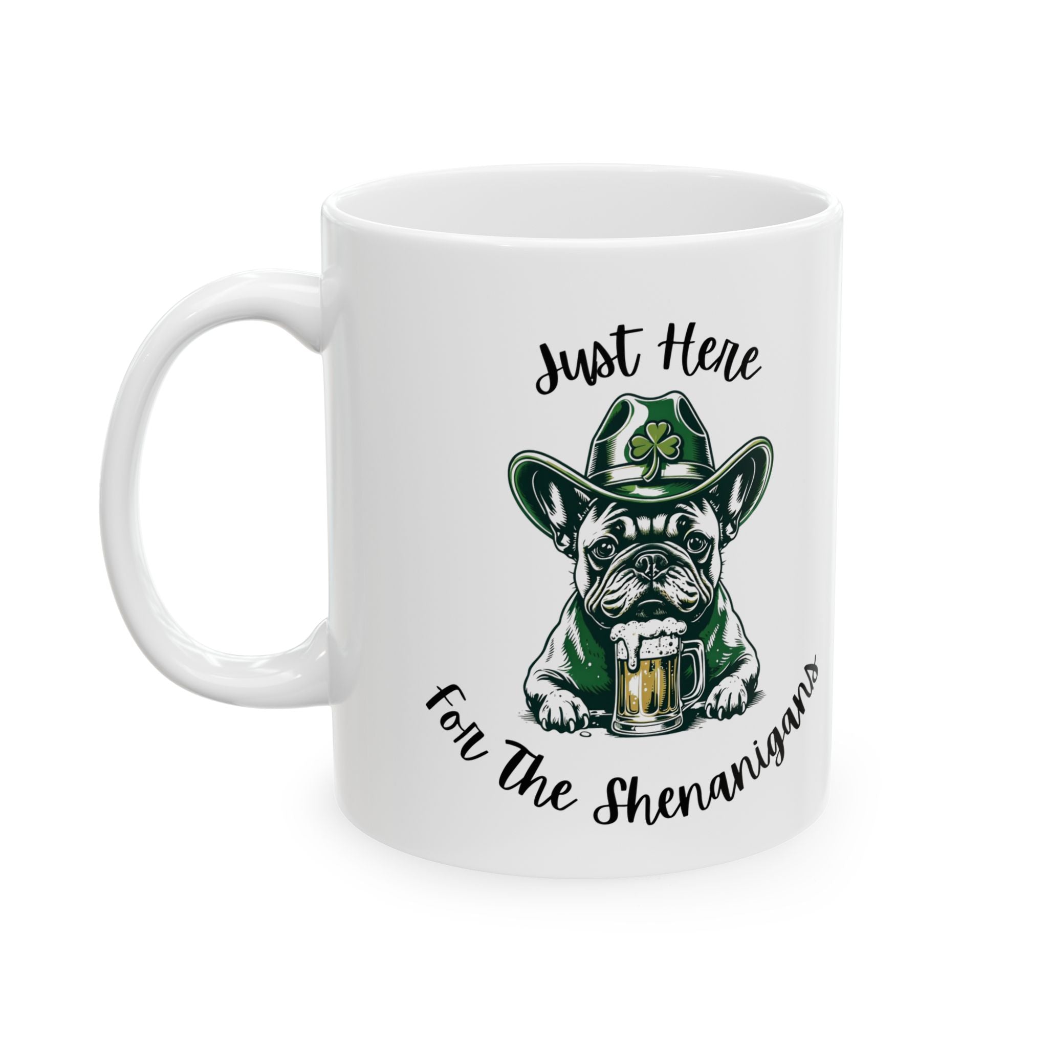 Bulldog St. Patrick's Day Coffee Mug (French)