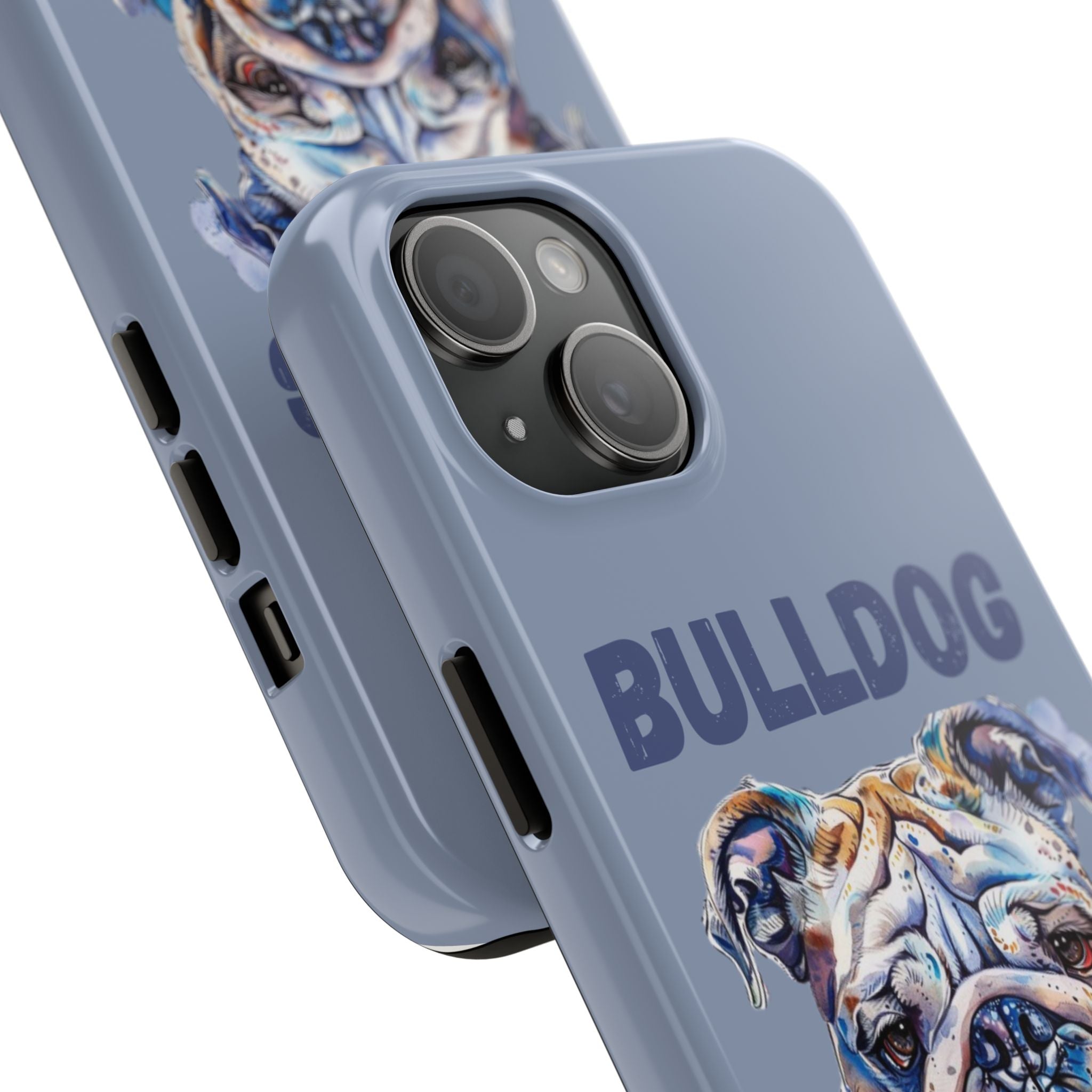 Bulldog Dad iPhone Cases (English/Watercolor) New