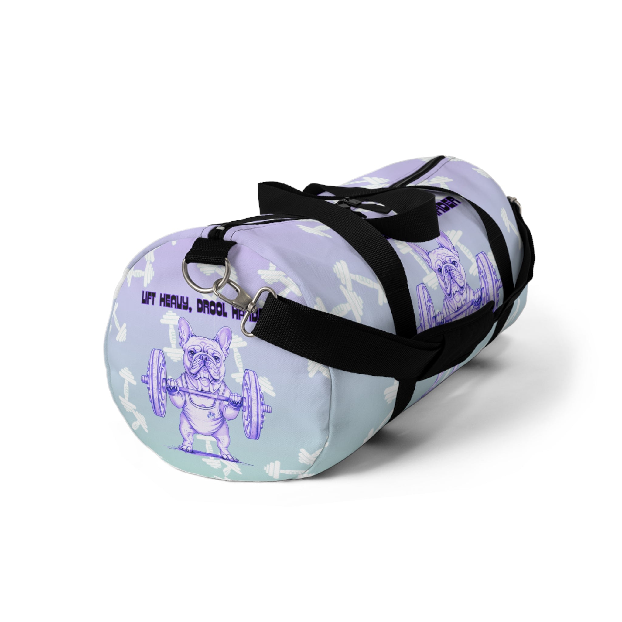 Tipsy Bully Ripped Bulldog Gym Bag (French/Purple)