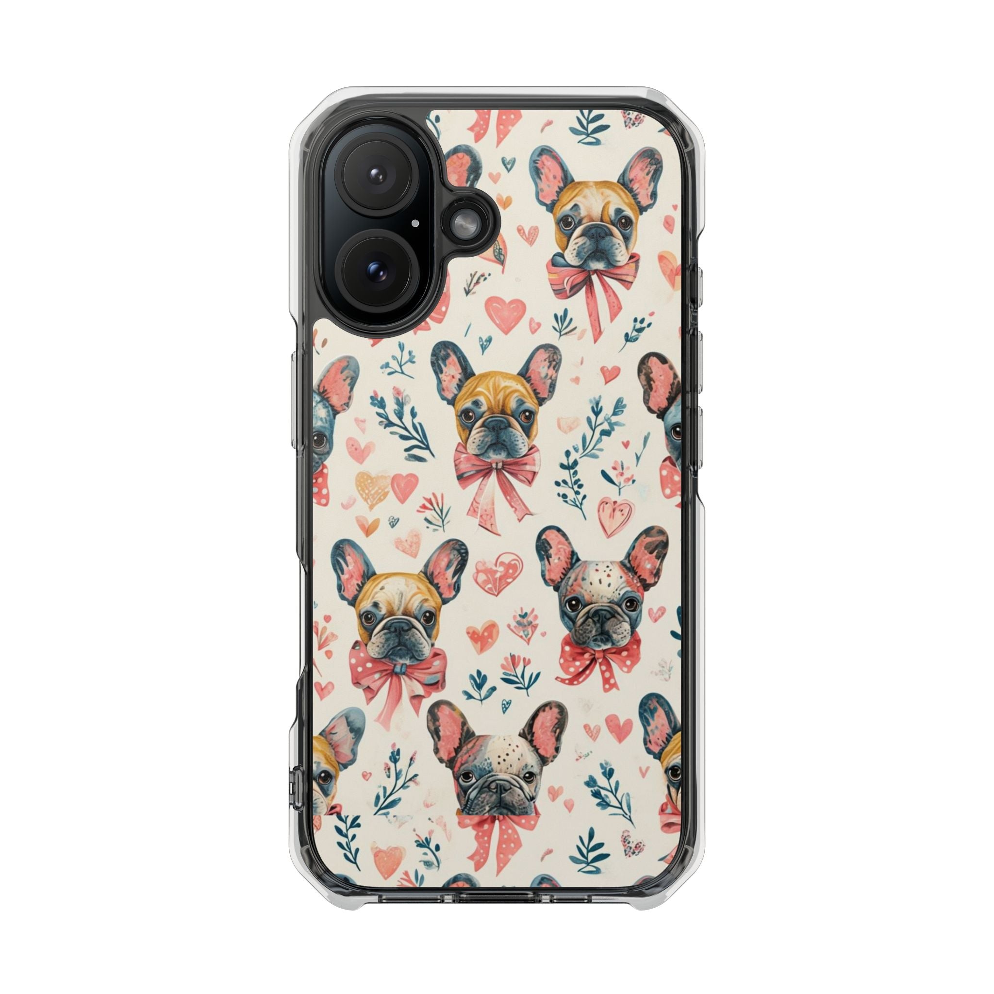 Puppy Love Protection Phone Case (Coquette/French)