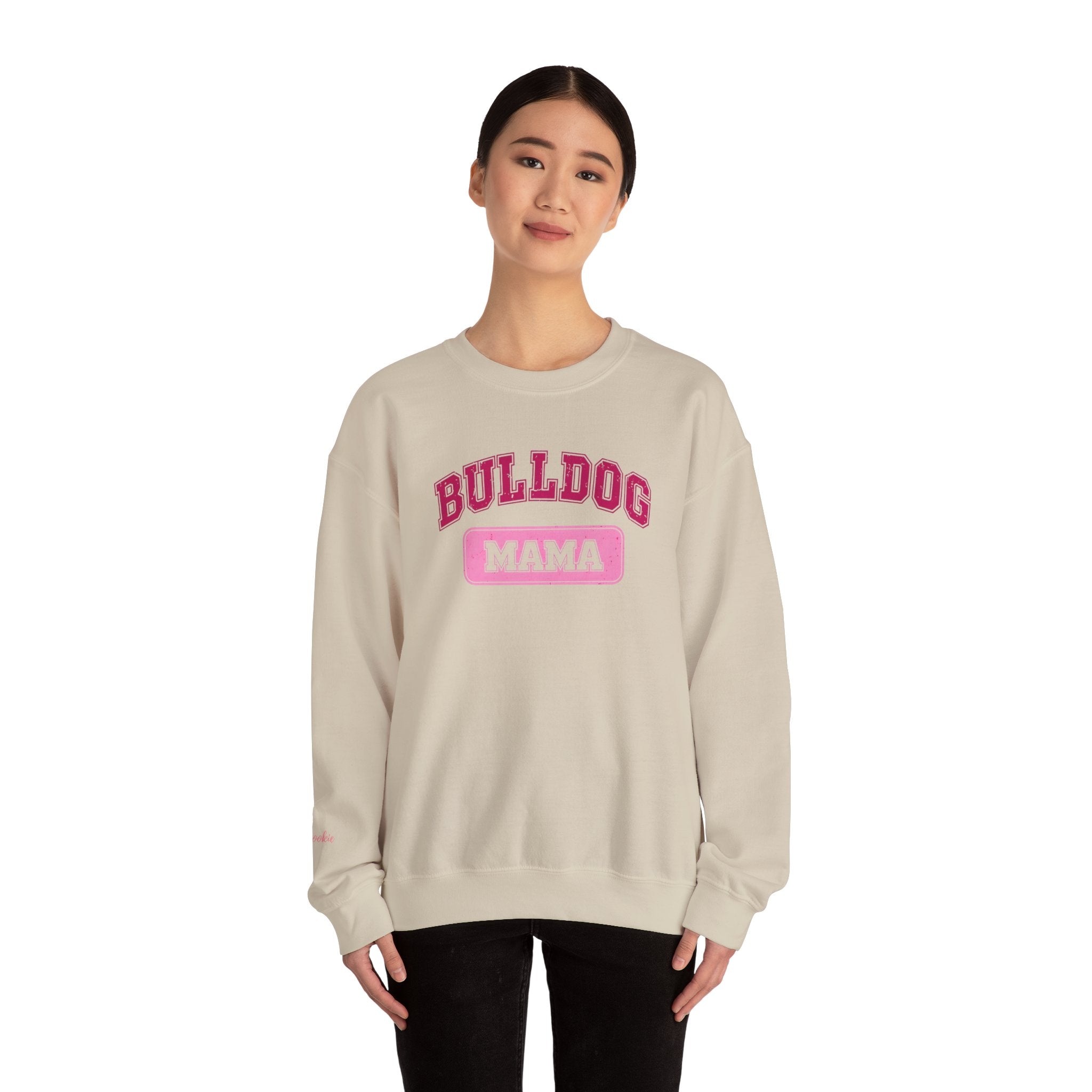 Bulldog Mama Personalized Sweatshirt (English/French)