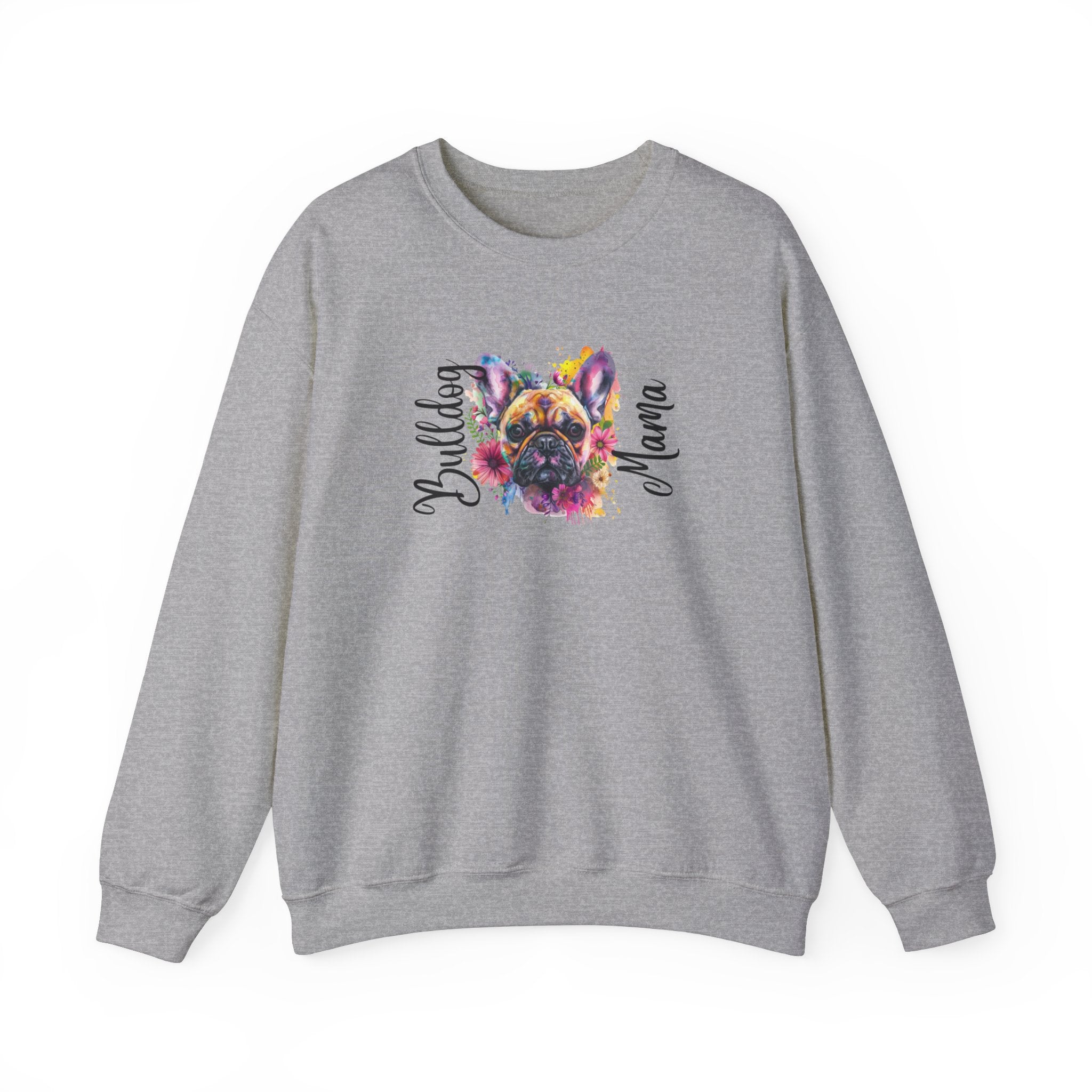 "Bulldog Mama" crew neck sweatshirt (French)