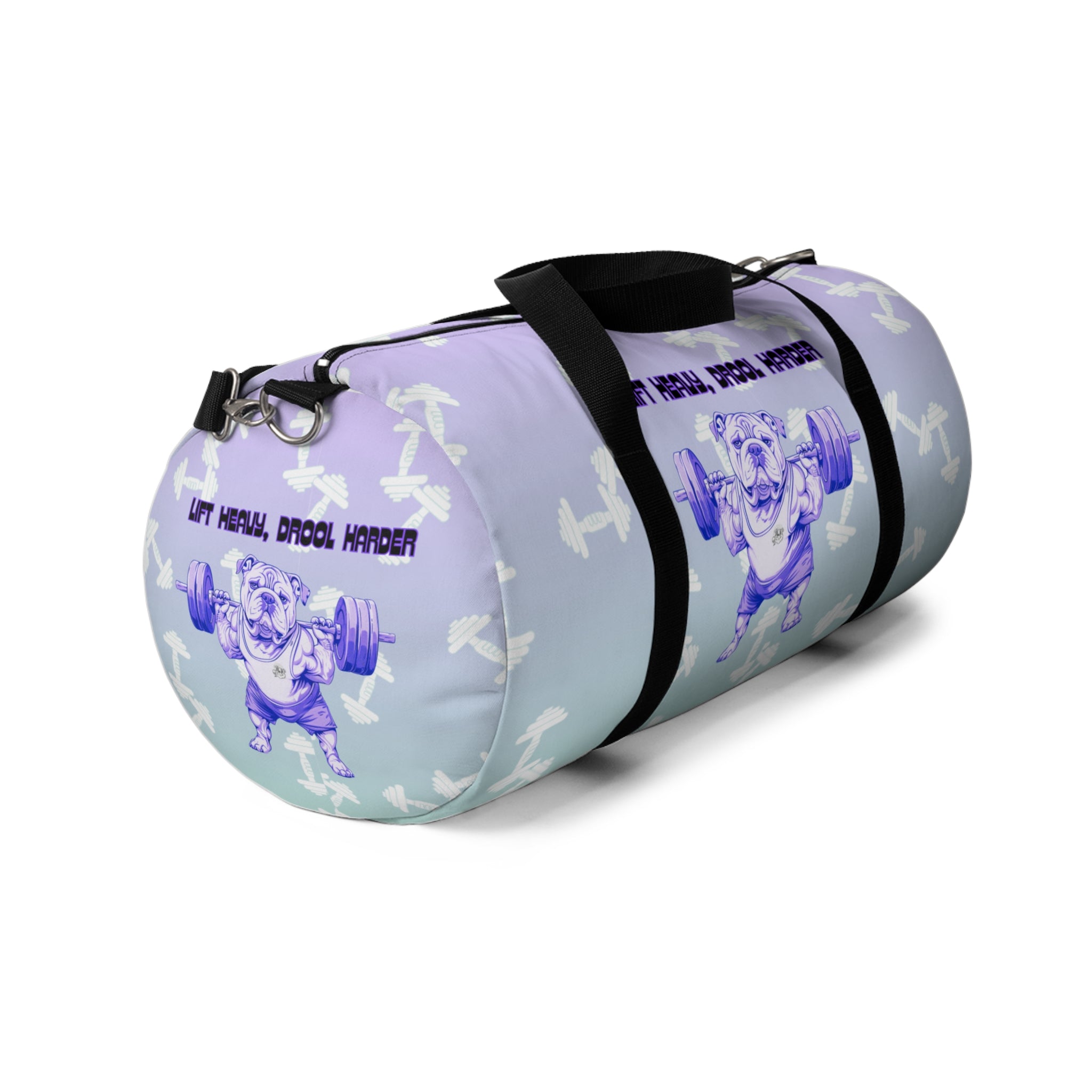 Tipsy Bully Ripped Bulldog Gym Bag (English/Purple)