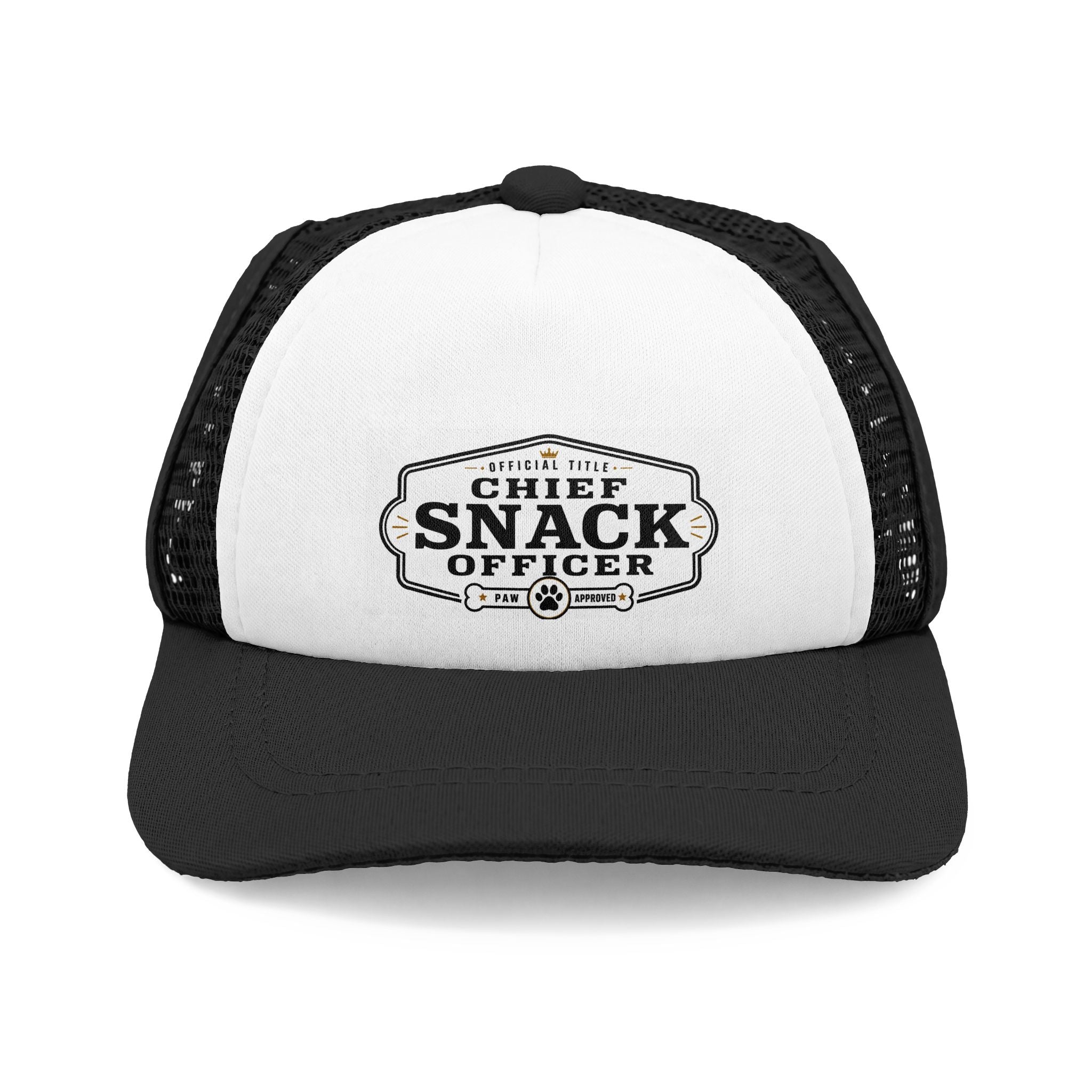 "Chief Snack Officer" Bulldog Trucker Hat (English/French)