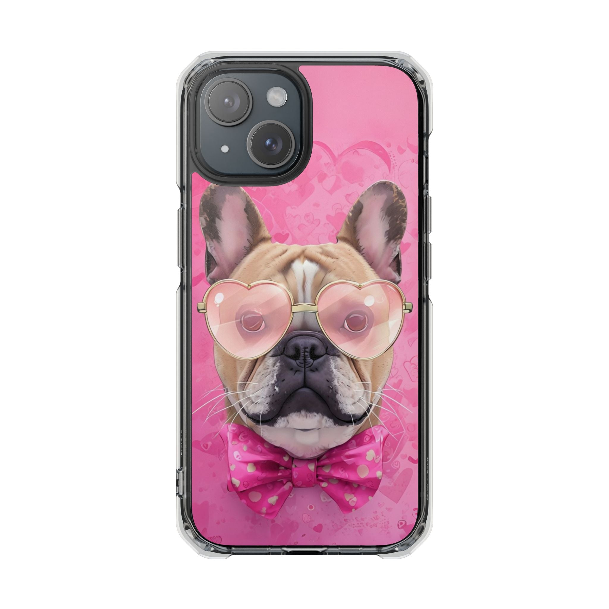 Puppy Love Protection Valentine's Day Phone Case (French)