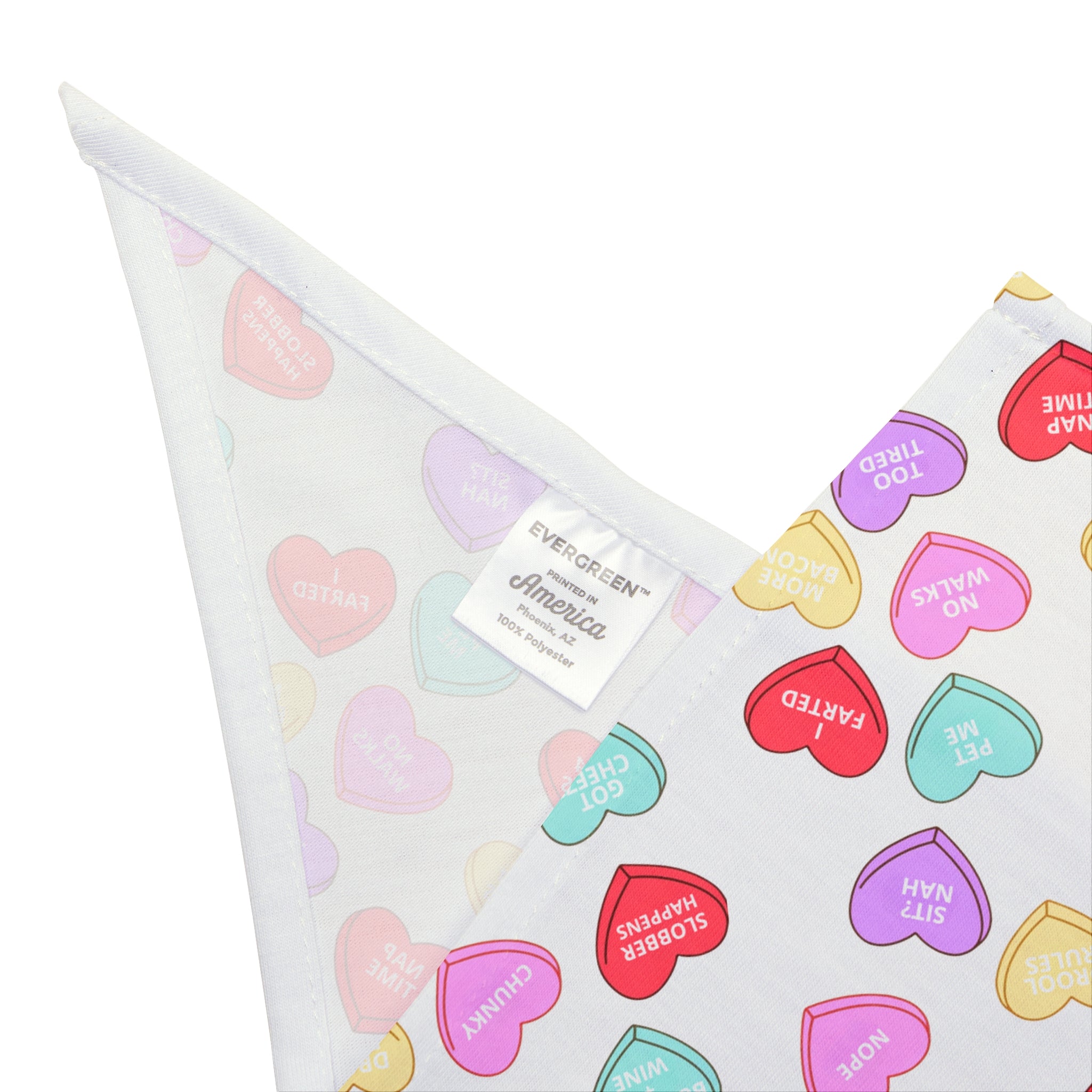 Valentine's Day Bulldog Dog Bandana: For the Love of Bulldogs (Hearts)