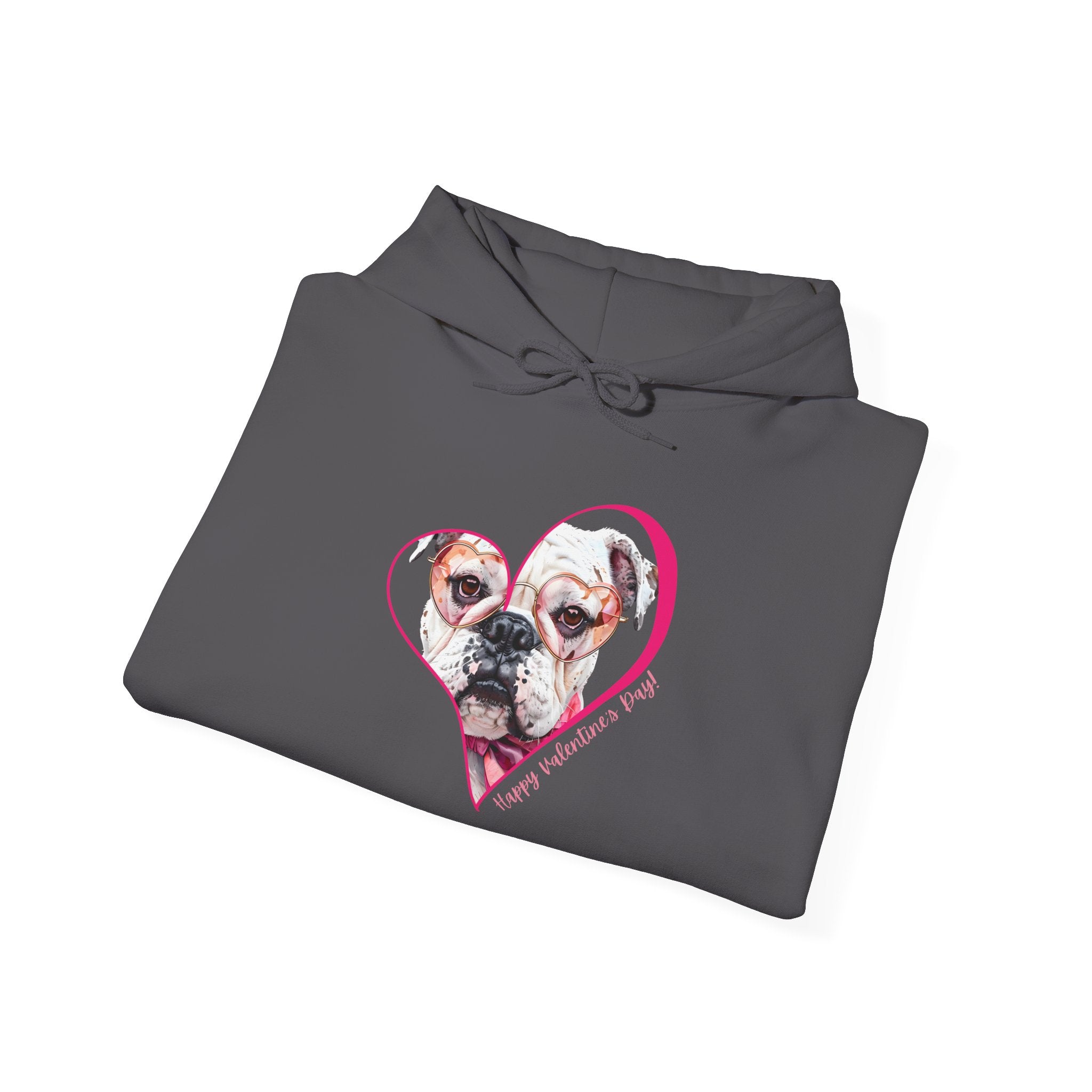 Personalized Paw-fect Love Valentine’s Unisex Heavy Blend™ Hooded Sweatshirt (English)