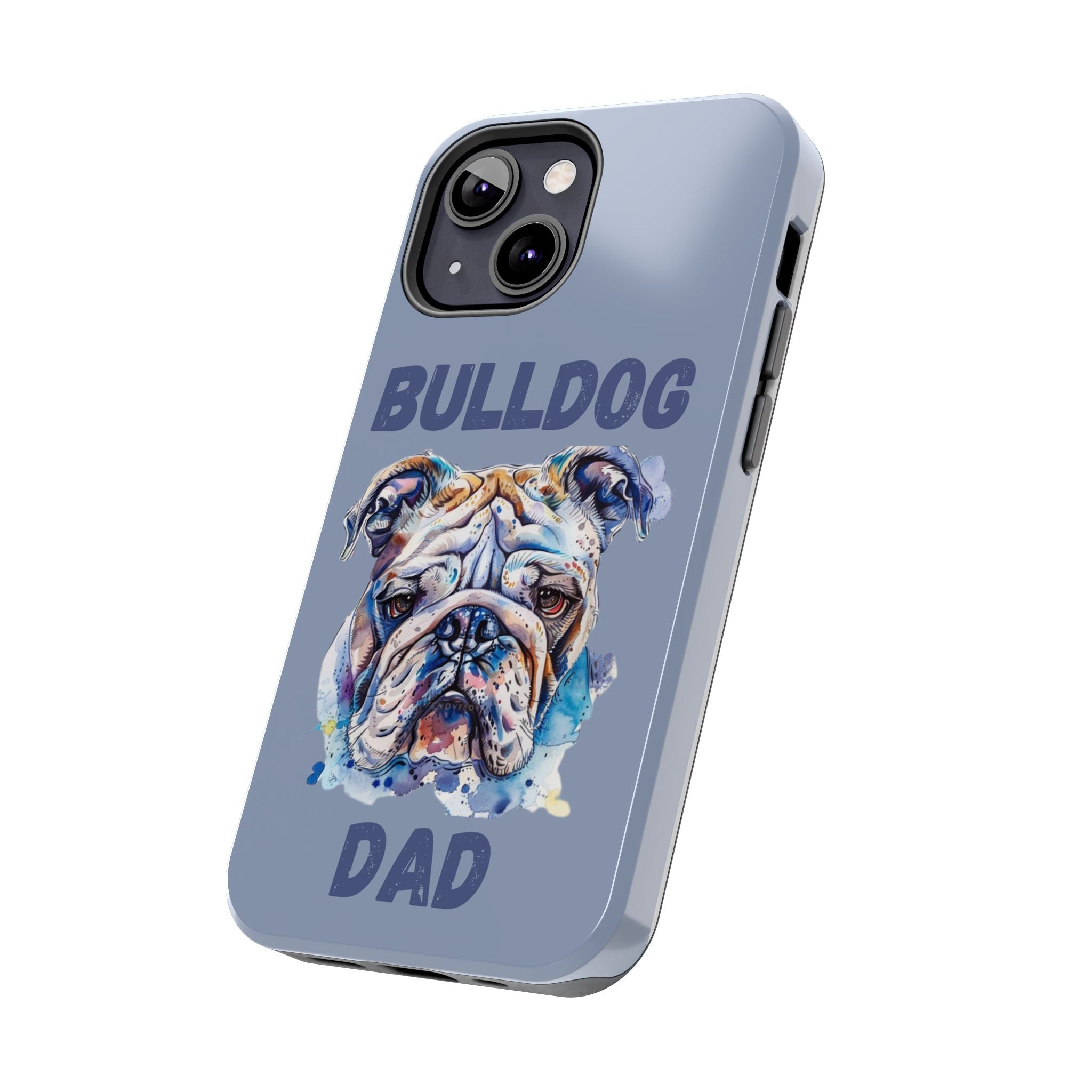 Bulldog Dad iPhone Cases (English/Watercolor) New