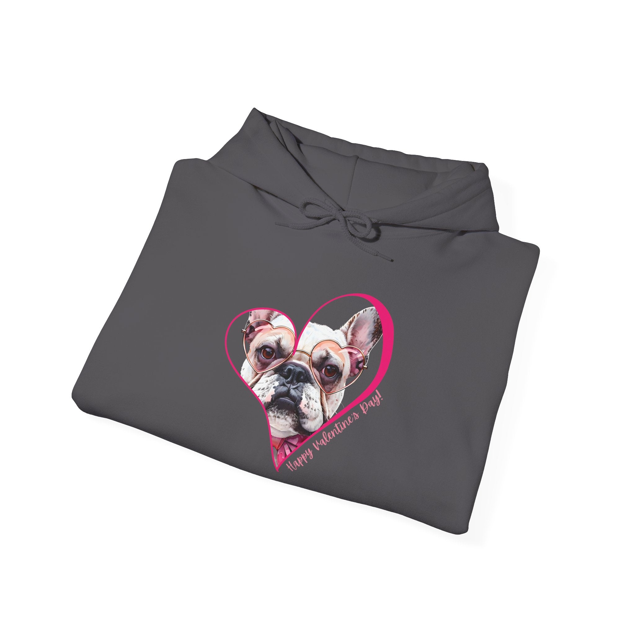 Personalized Paw-fect Love Valentine’s Unisex Heavy Blend™ Hooded Sweatshirt (French)