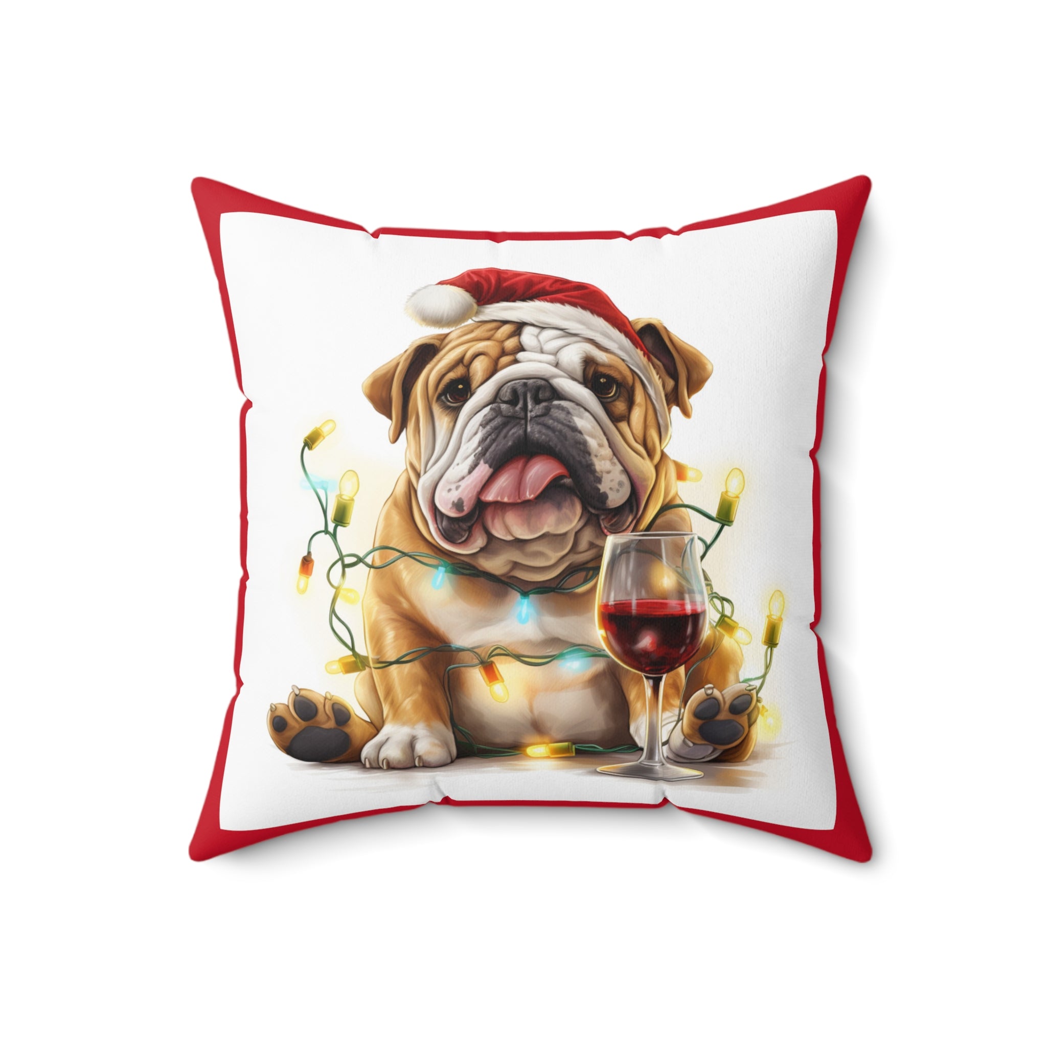 Tipsy Bully Holiday Pillow (Brown English)