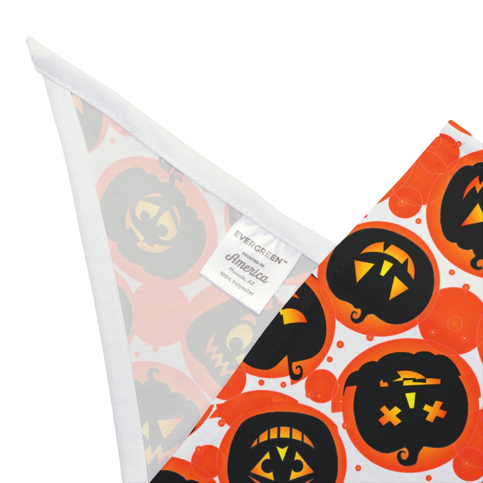 Halloween Bulldog Bandana (English/French/Black/Jack-o-Lanterns)