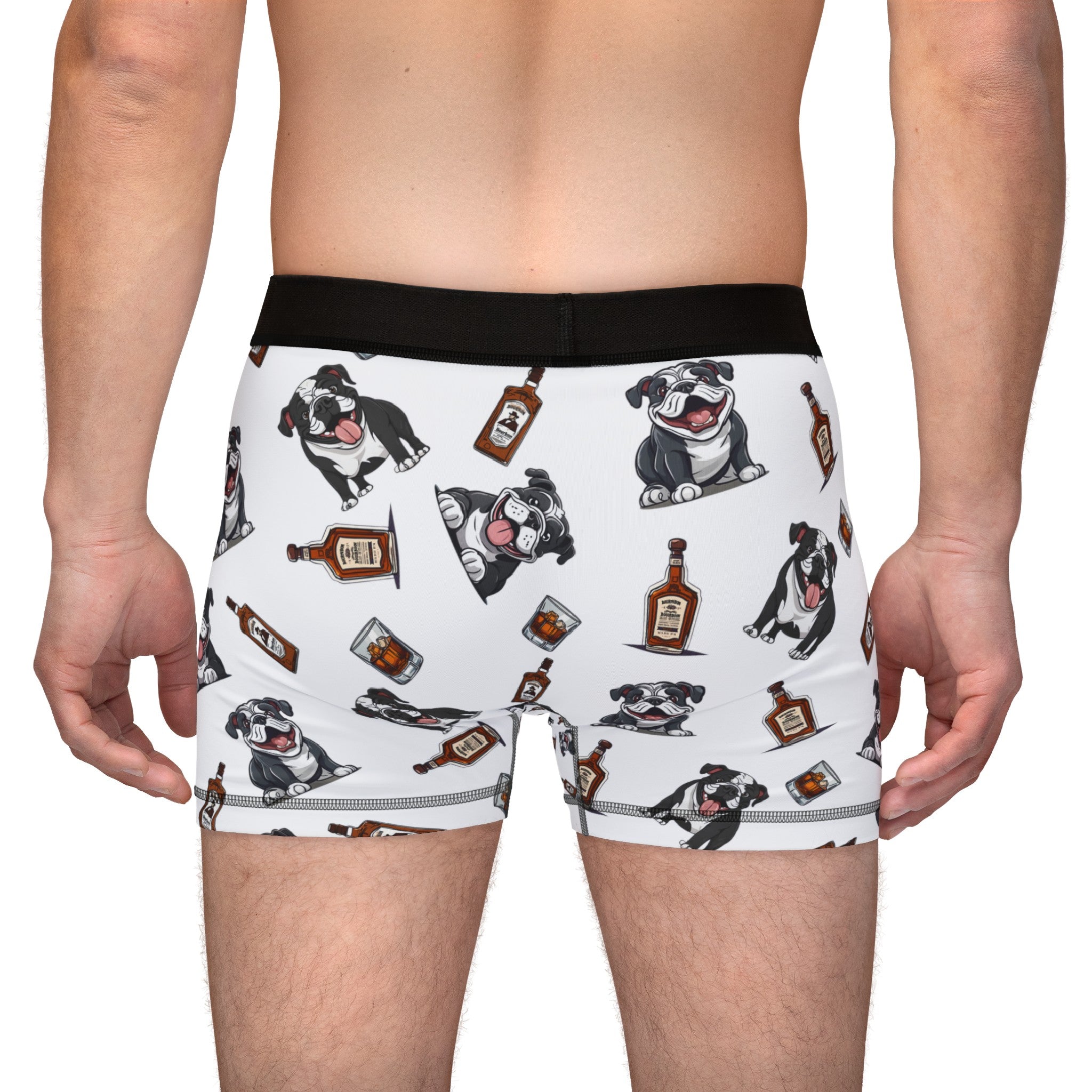 Tipsy Bully Bulldogs & Bourbon Men's Underwear (English/Black)