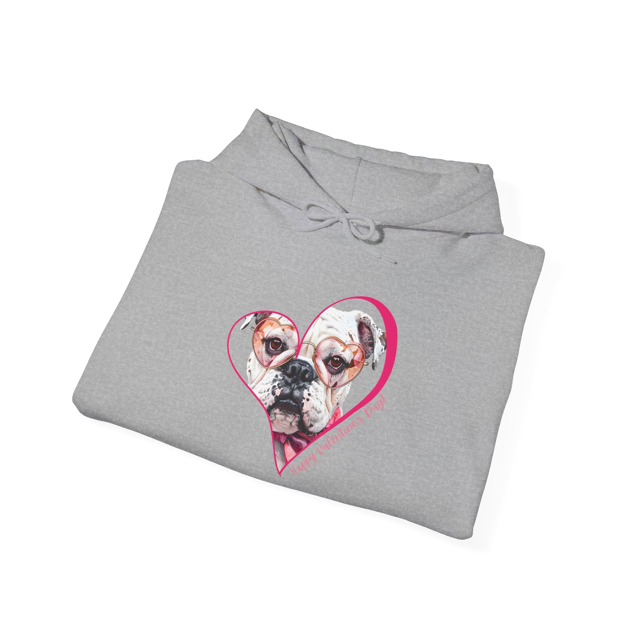 Personalized Paw-fect Love Valentine’s Unisex Heavy Blend™ Hooded Sweatshirt (English)