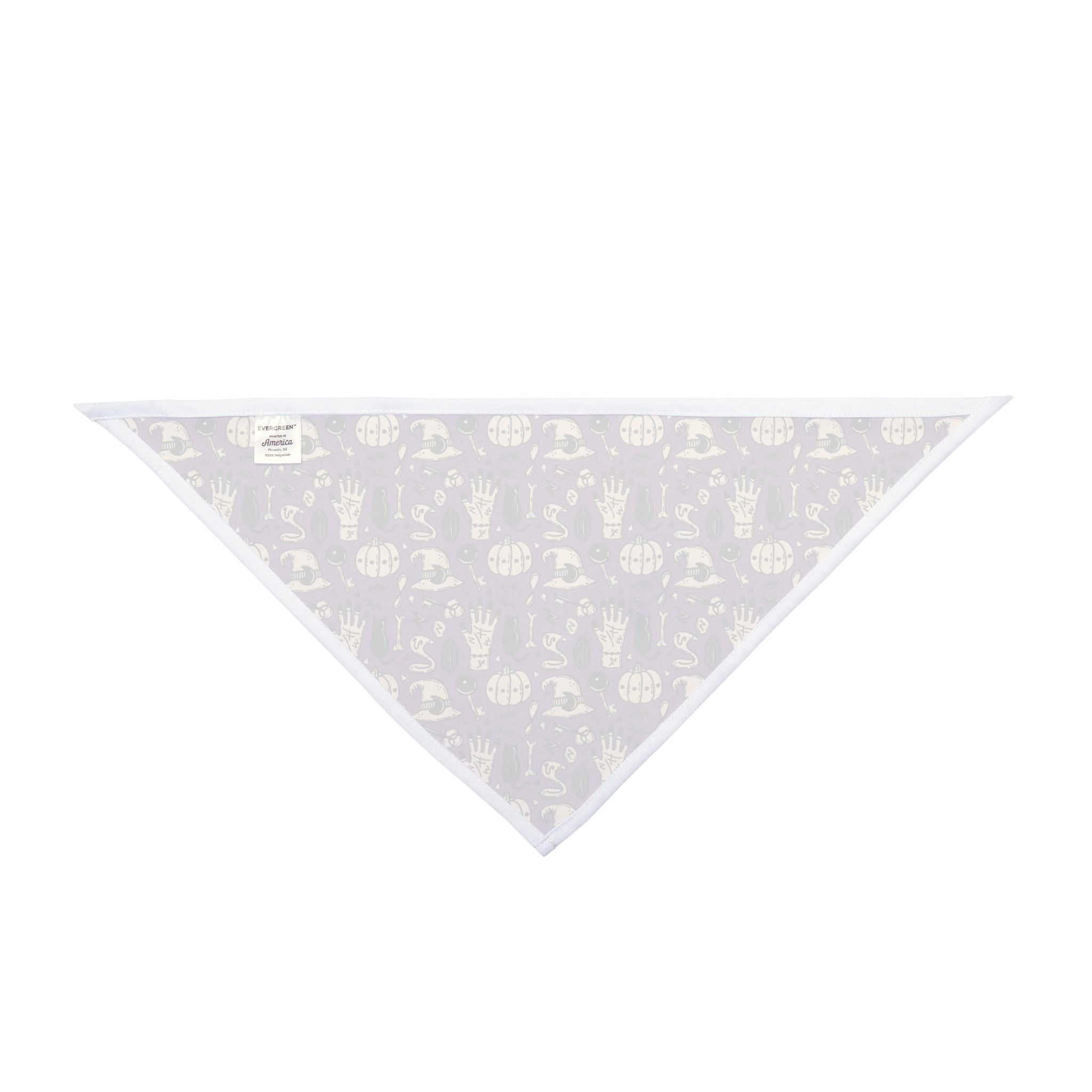 Halloween Bulldog Bandana (English/French/Purple/Witch Hat)