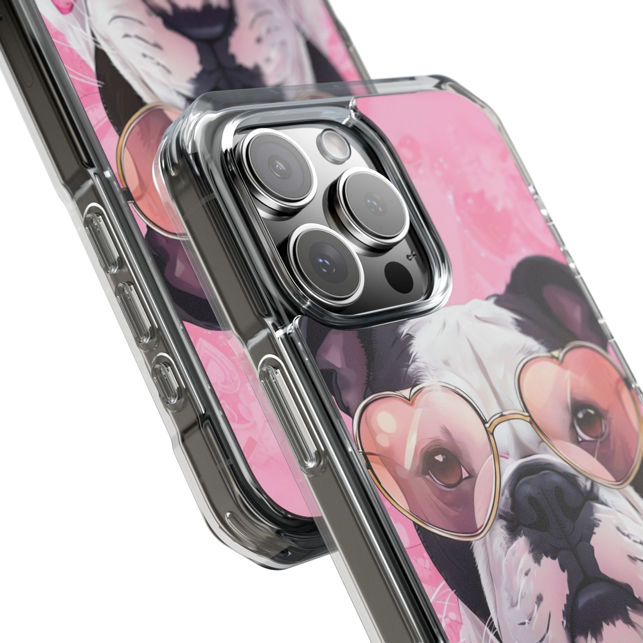 Puppy Love Valentine's Day Protection Phone Case (Black/English)