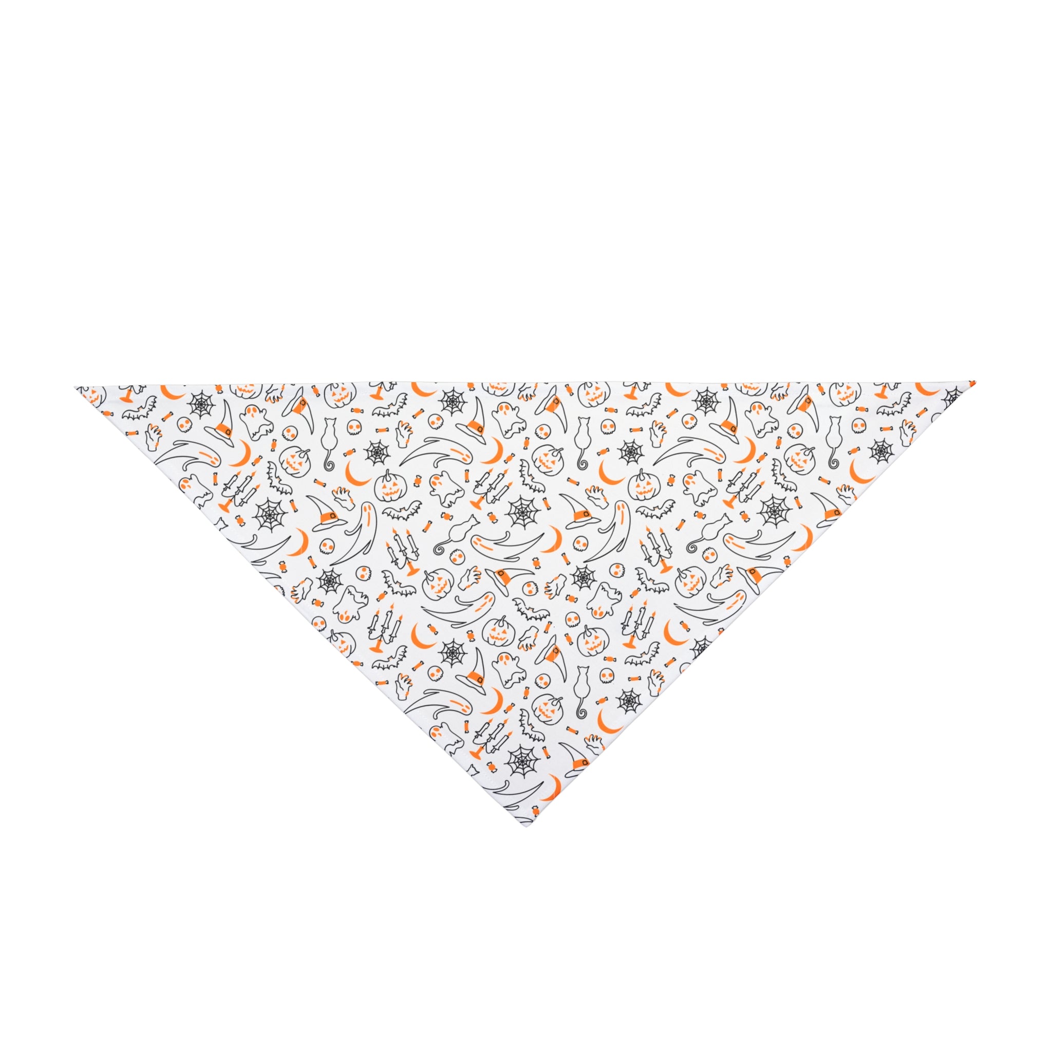 Halloween Bulldog Bandana (English/French/White/Ghost)