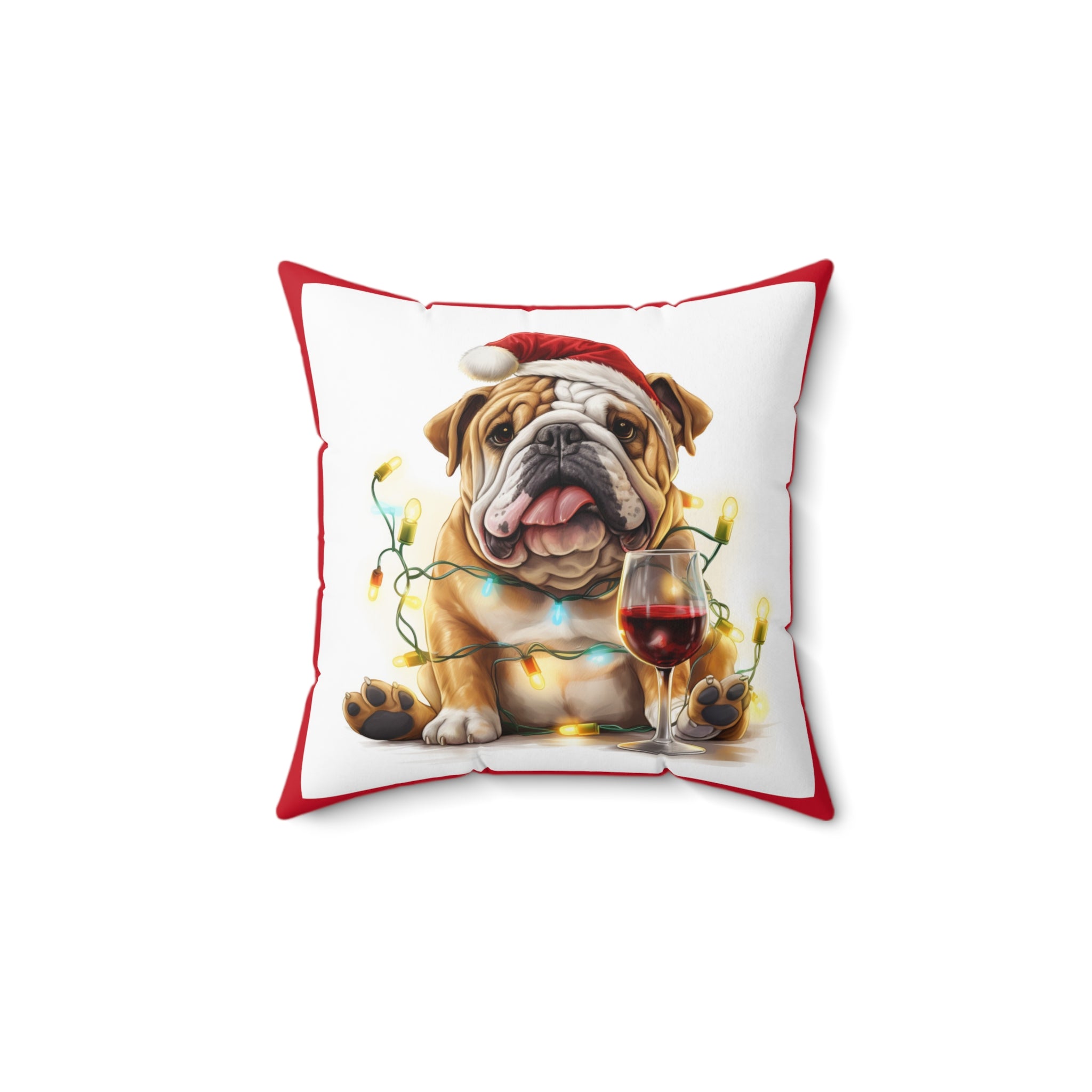 Tipsy Bully Holiday Pillow (Brown English)