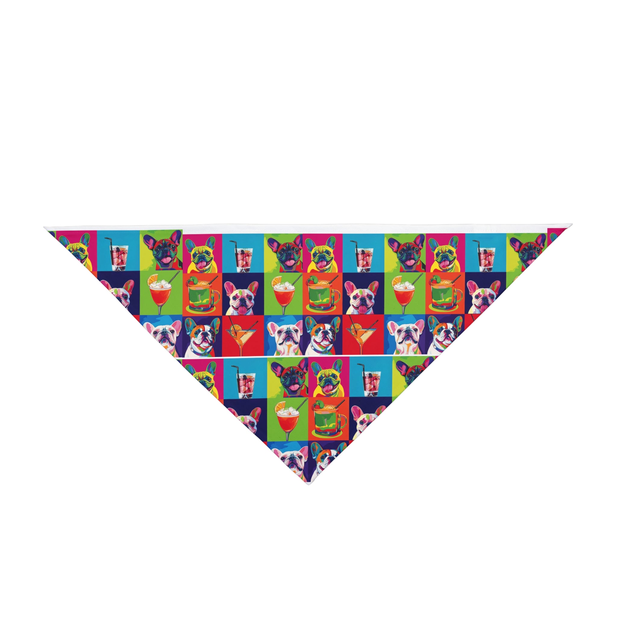 Bark & Sip Pop Art Dog Bandana (French)