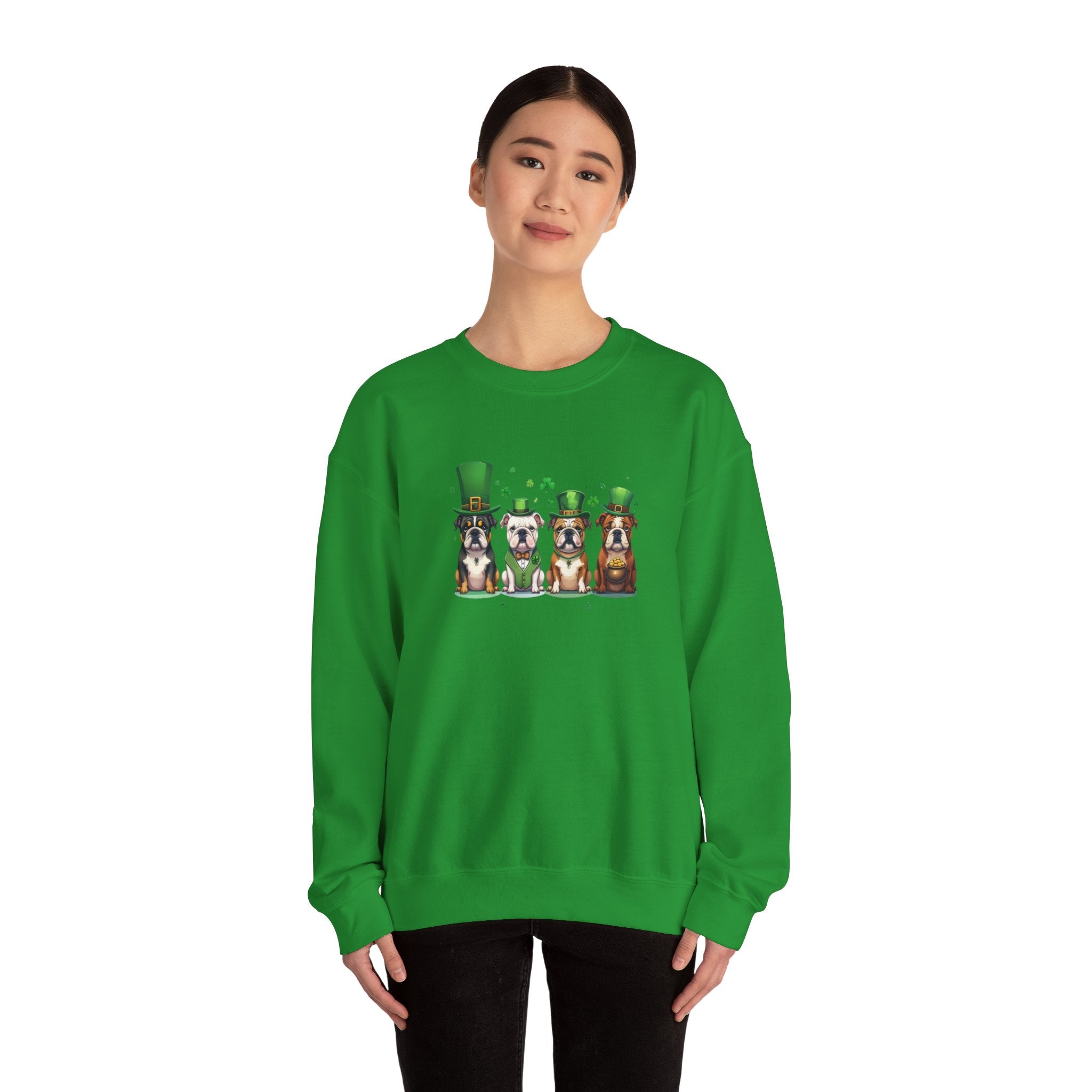 Tipsy Bully St. Patrick's Day Sweatshirt: Leprechauns (English)