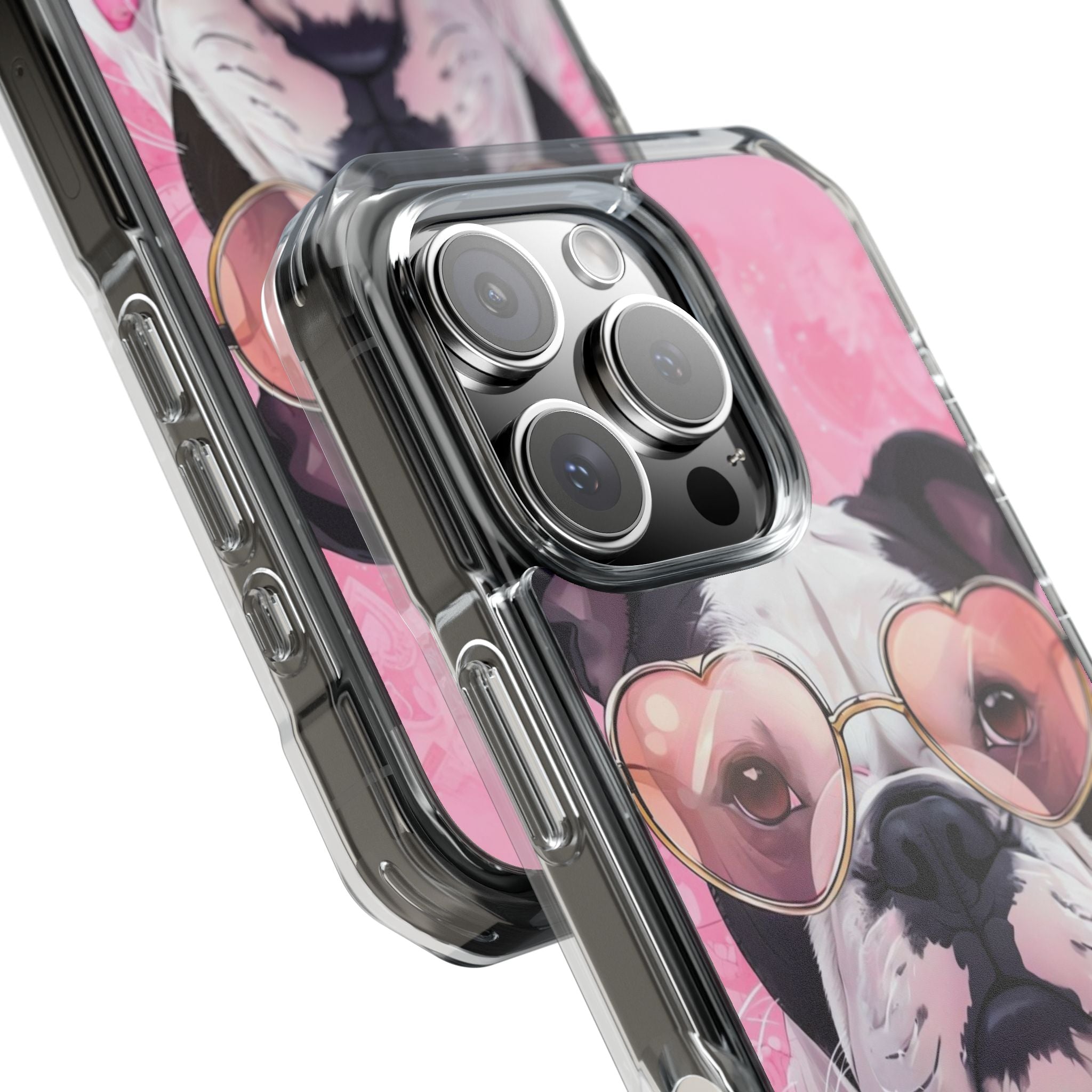 Puppy Love Valentine's Day Protection Phone Case (Black/English)