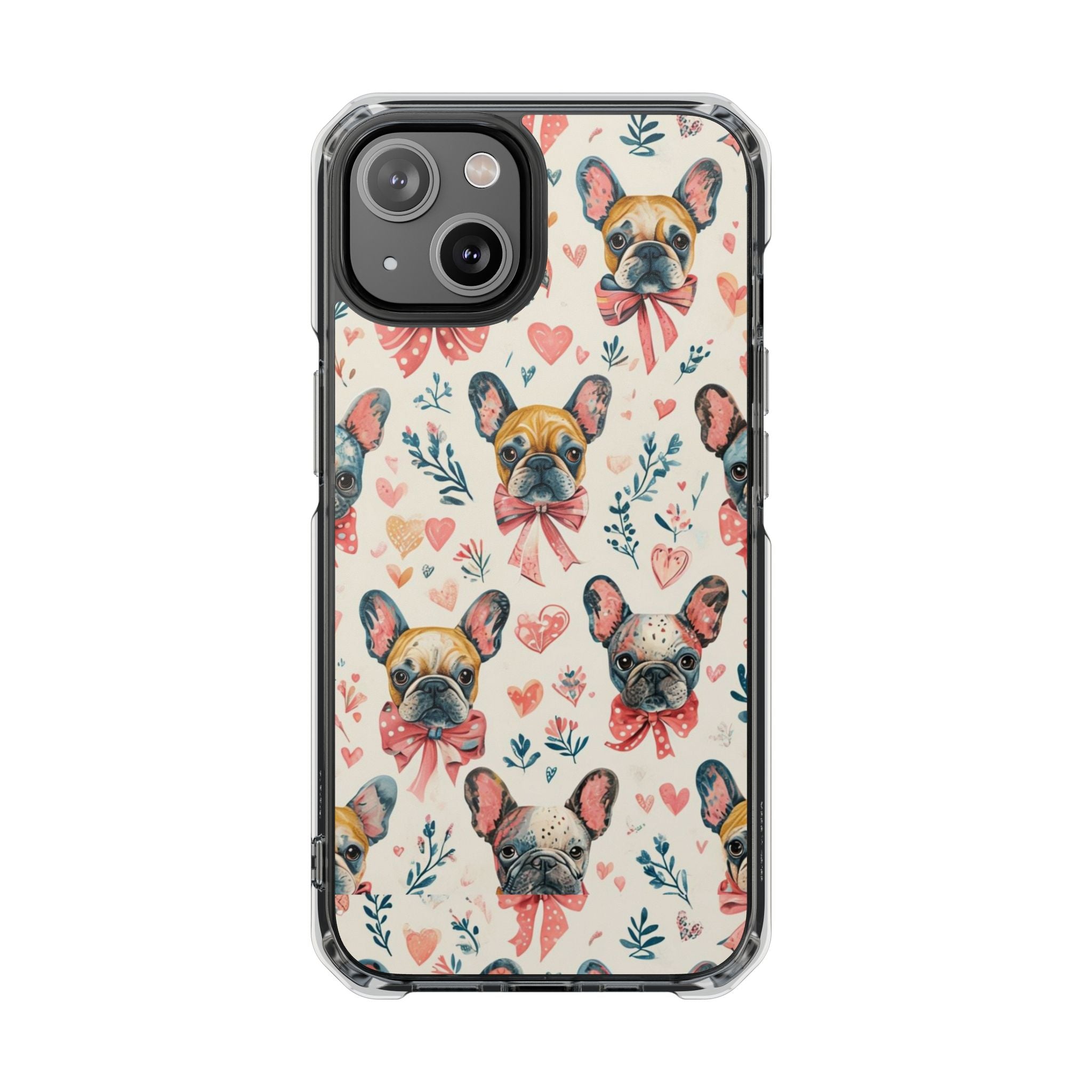 Puppy Love Protection Phone Case (Coquette/French)