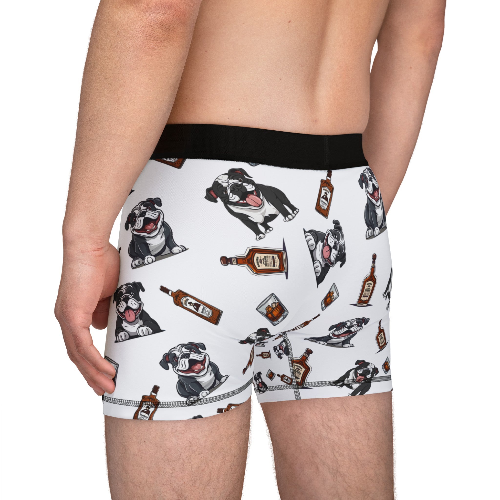 Tipsy Bully Bulldogs & Bourbon Men's Underwear (English/Black)