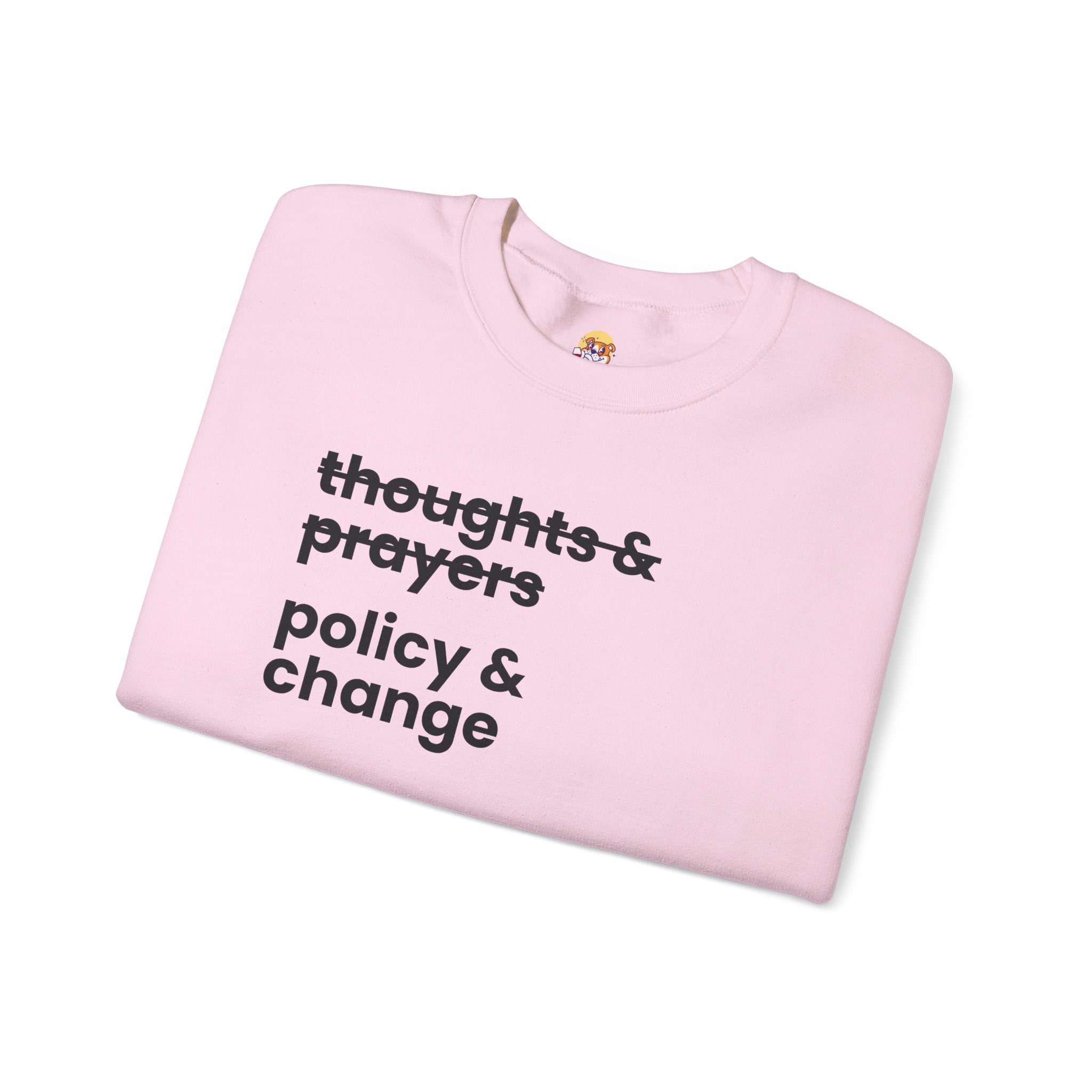 Policy & Change" Unisex Crew Neck Sweatshirt