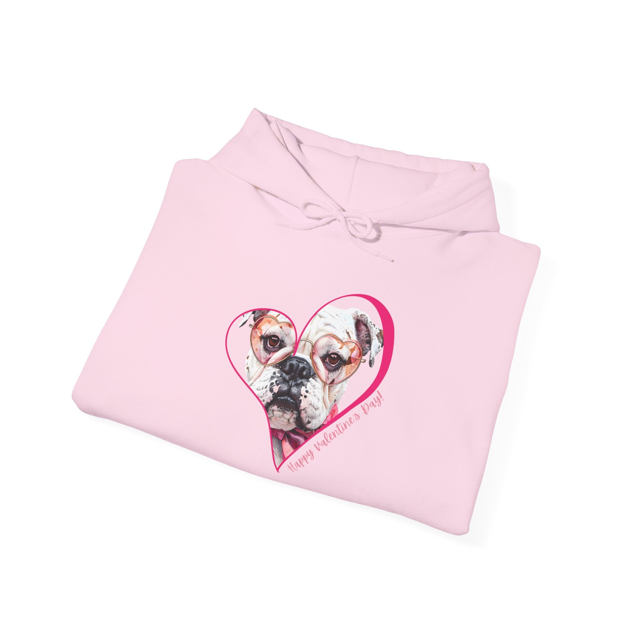 Personalized Paw-fect Love Valentine’s Unisex Heavy Blend™ Hooded Sweatshirt (English)