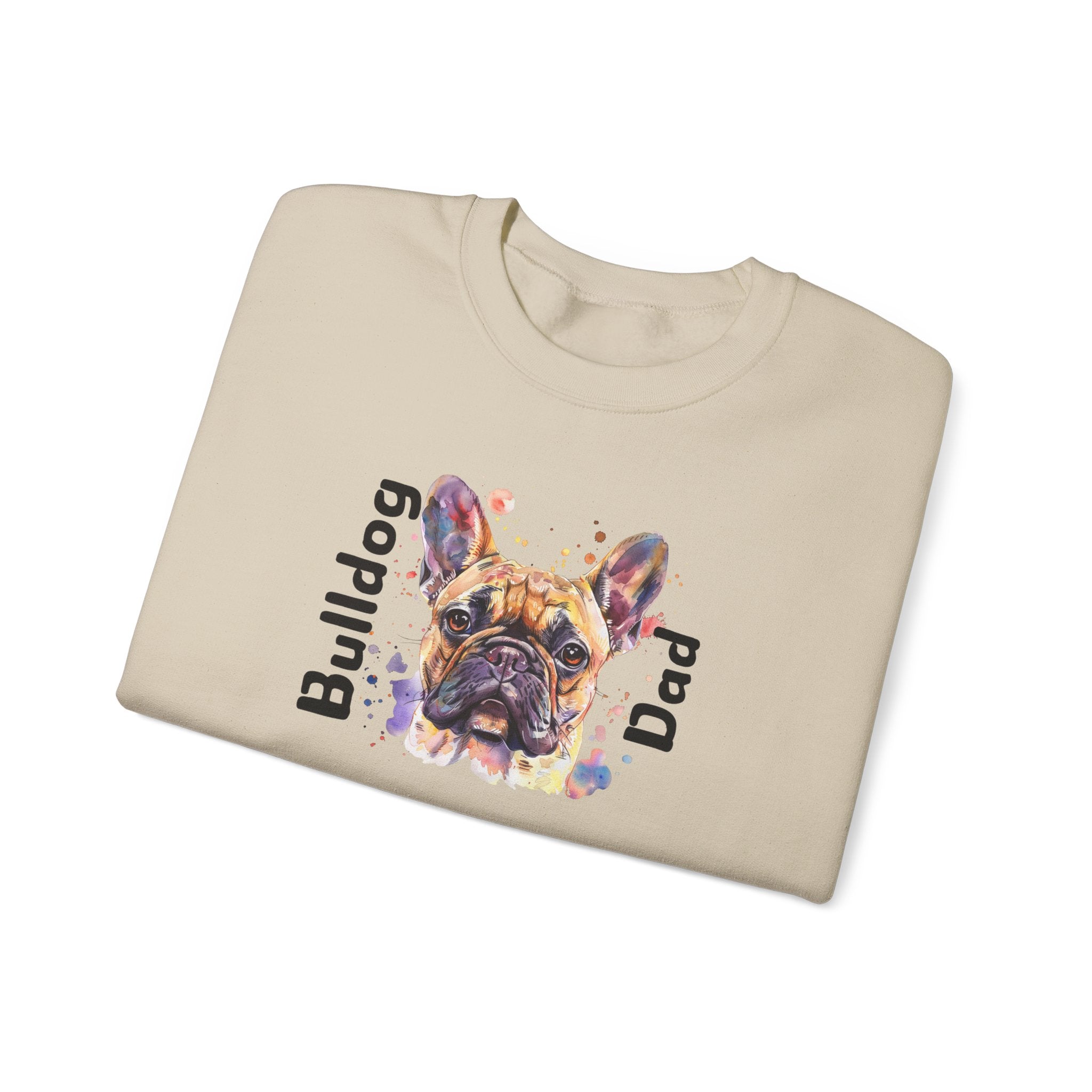 "Bulldog Dad" crew neck sweatshirt (French)