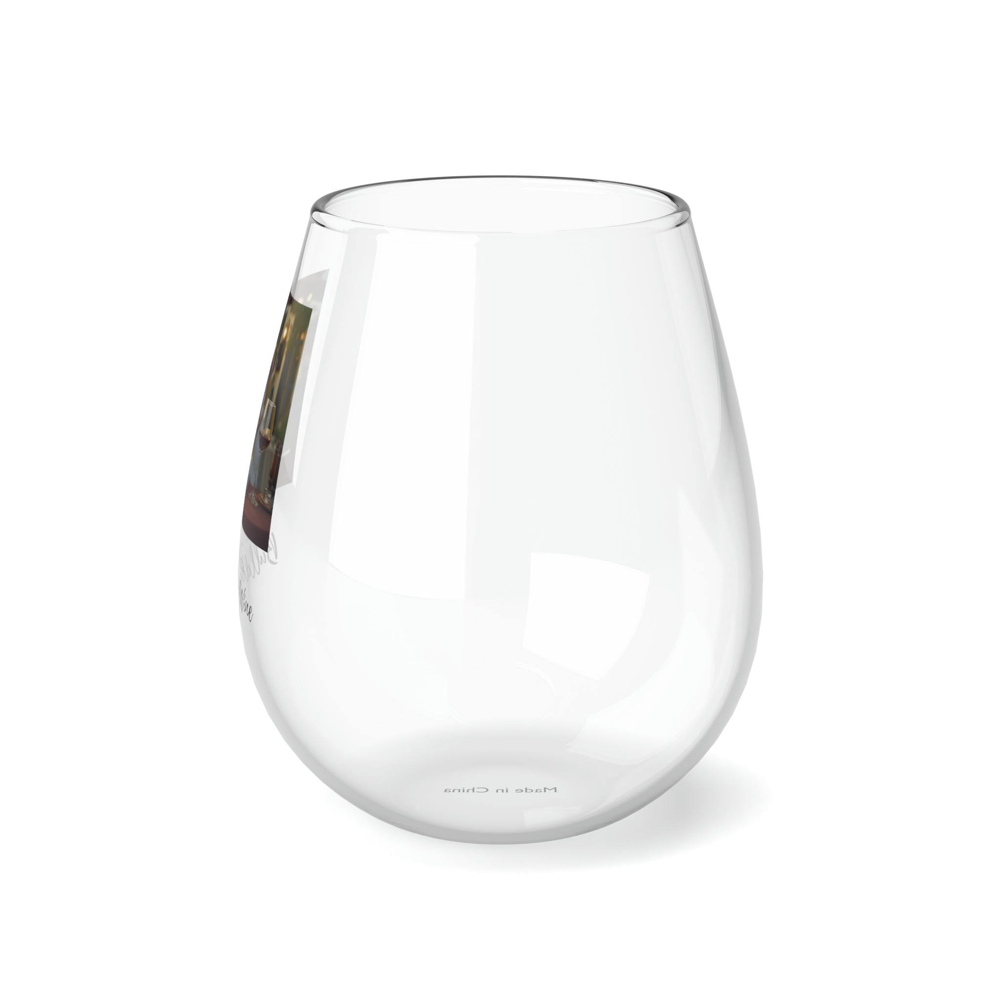 Life is Better with Bulldogs & Wine" Stemless Glass - American Bulldog