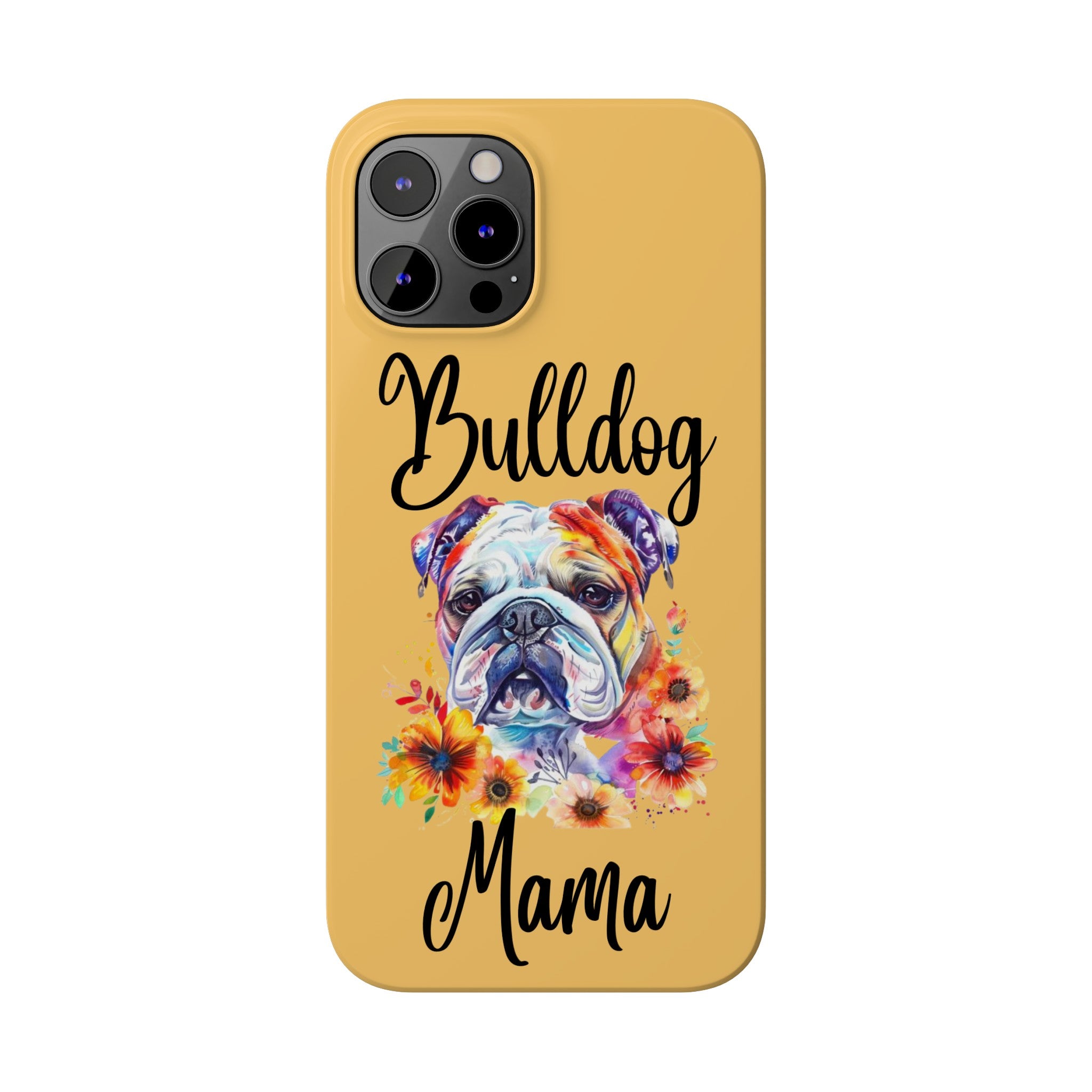 Bulldog iPhone Cases (Engish/watercolor)