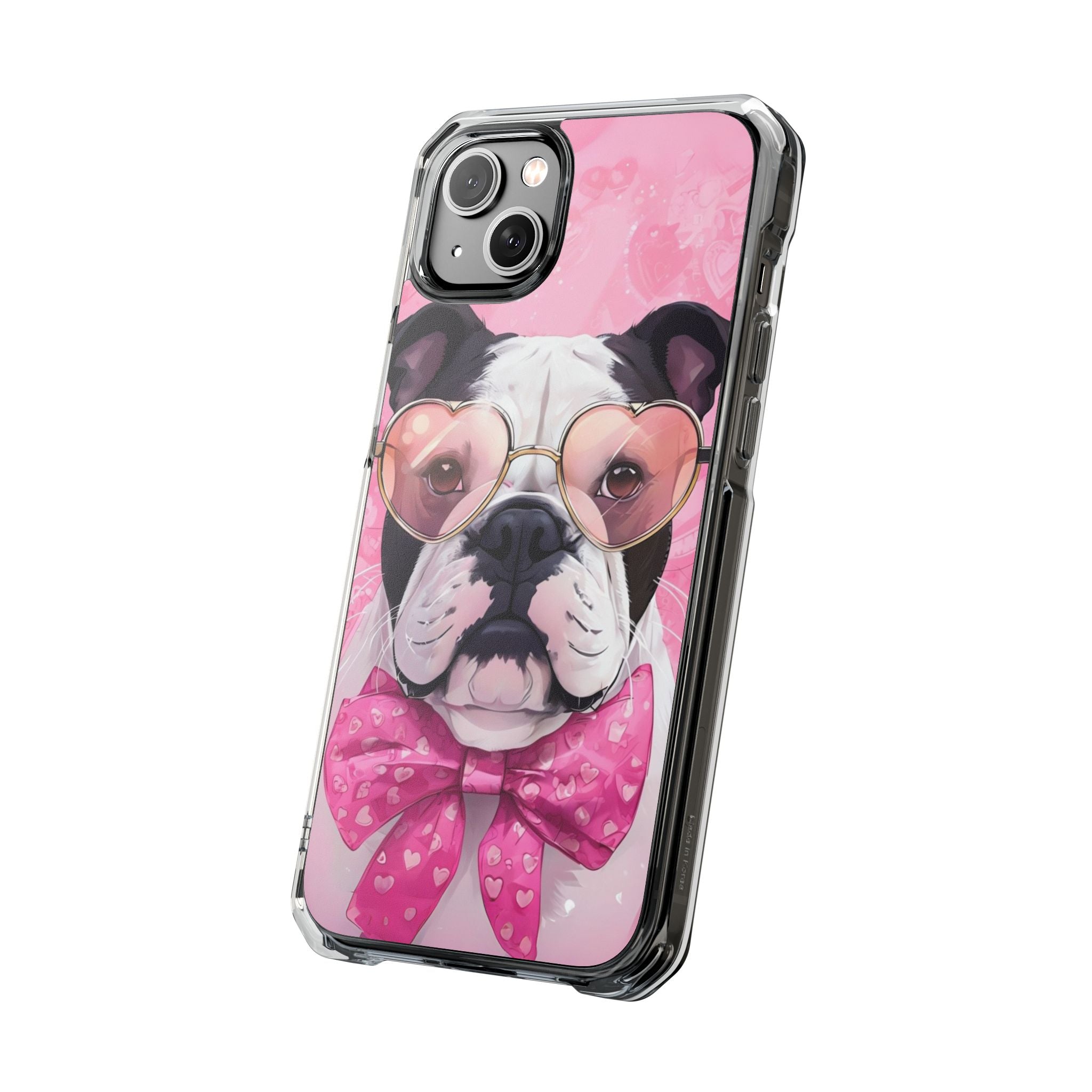 Puppy Love Valentine's Day Protection Phone Case (Black/English)